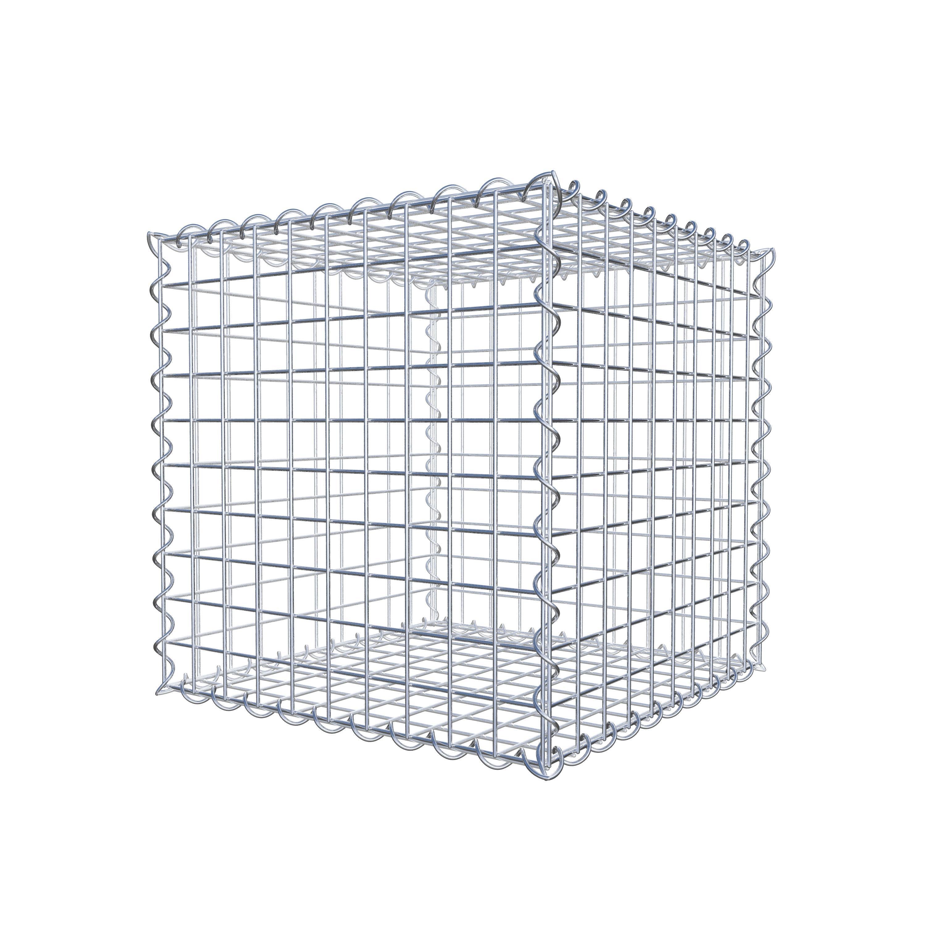 Schanskorf 50 cm x 50 cm x 50 cm (L x H x D), maaswijdte 5 cm x 5 cm, spiraal