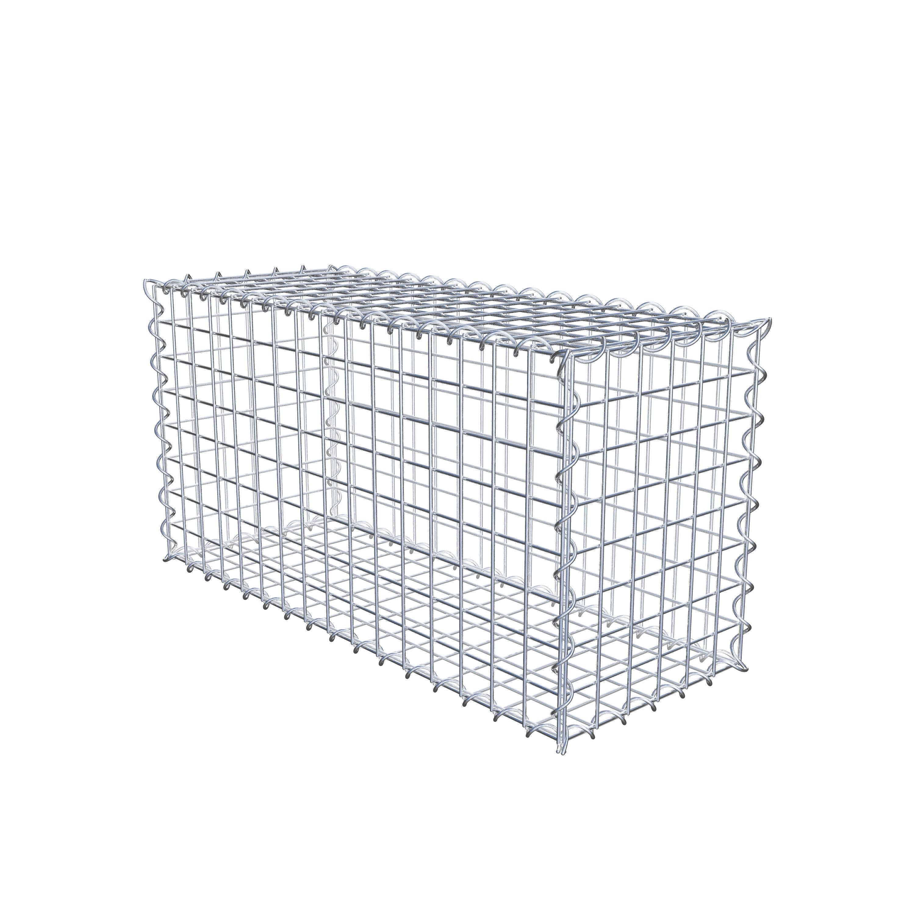 Gabion 80 cm x 40 cm x 30 cm (L x H x D), mesh size 5 cm x 5 cm, spiral