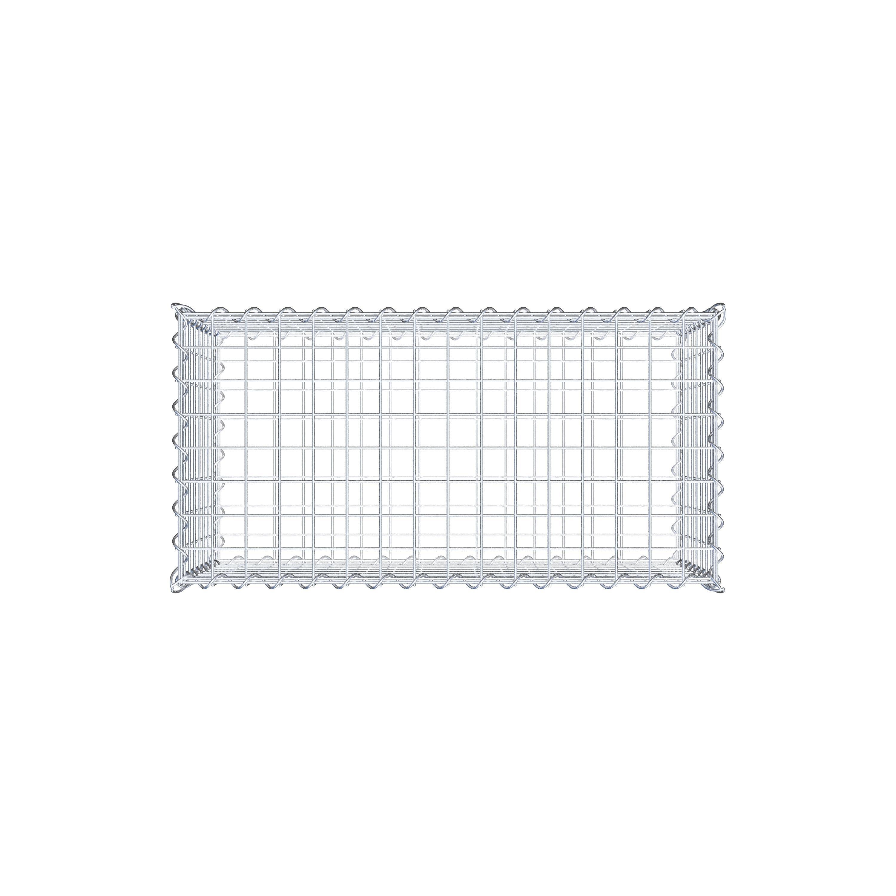 Gabion 80 cm x 40 cm x 40 cm (L x H x D), mesh size 5 cm x 5 cm, spiral