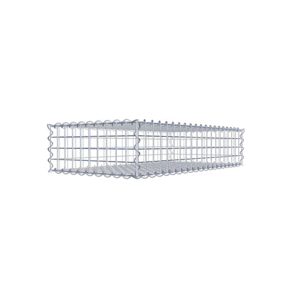 Gavión 100 cm x 20 cm x 50 cm (largo x alto x fondo), malla 5 cm x 5 cm, en espiral