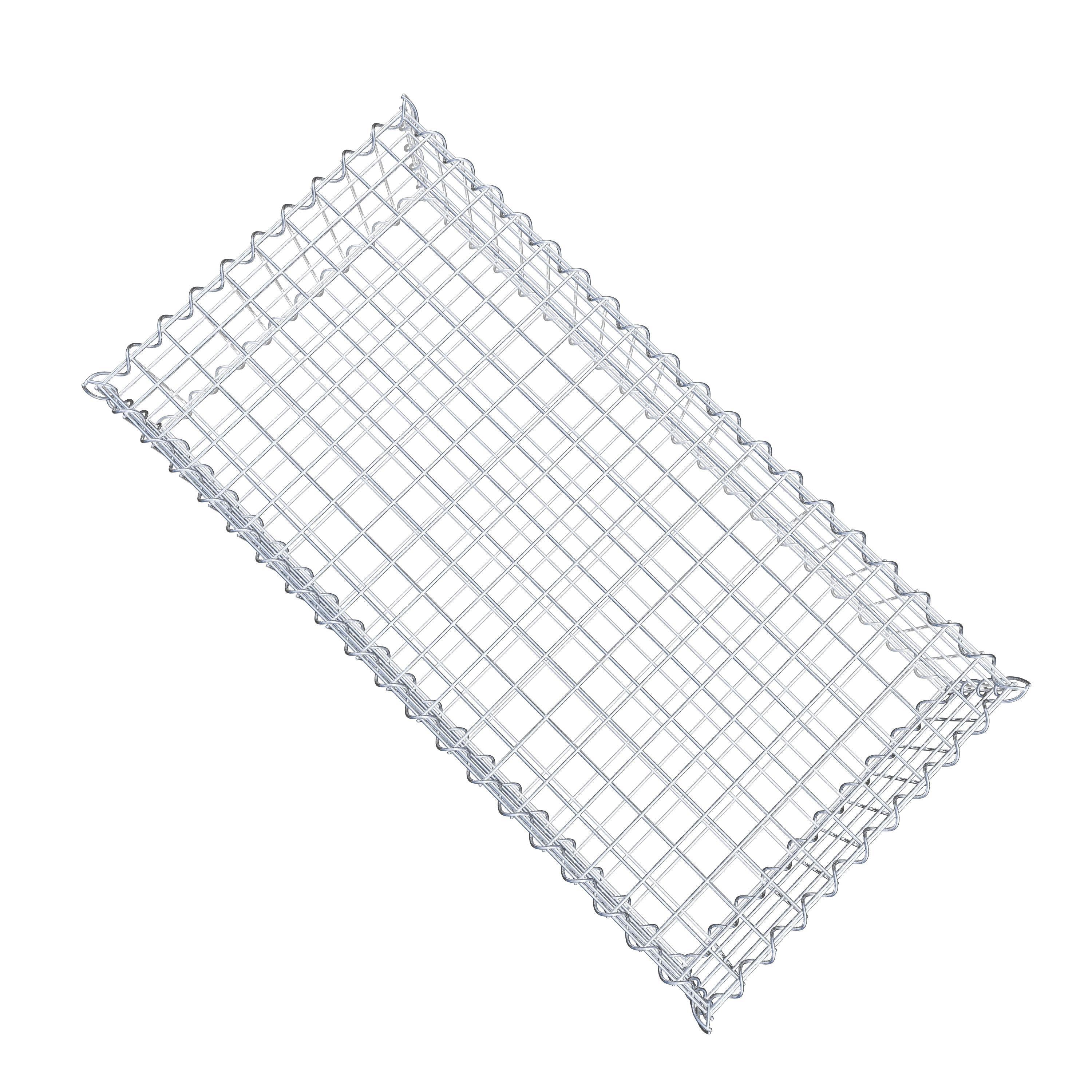 Gabion 100 cm x 20 cm x 50 cm (L x H x D), mesh size 5 cm x 5 cm, spiral