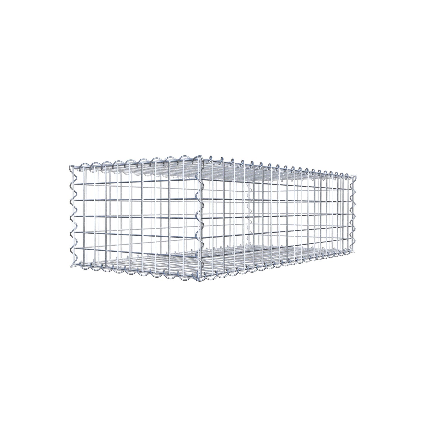 Gabion 100 cm x 30 cm x 50 cm (L x H x P), mailles 5 cm x 5 cm, spirale