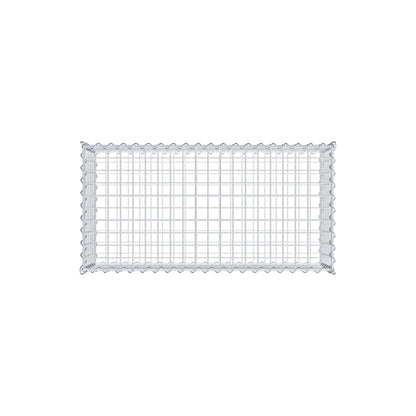 Gabion 100 cm x 30 cm x 50 cm (L x H x P), mailles 5 cm x 5 cm, spirale