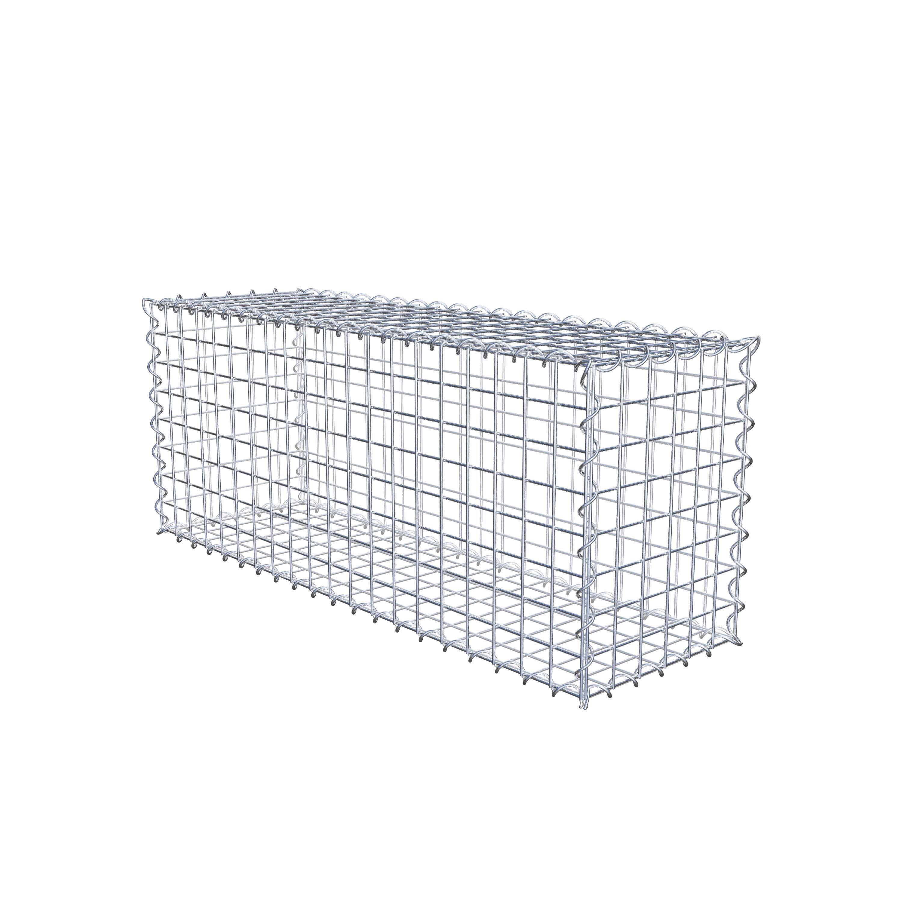 Gabion 100 cm x 40 cm x 30 cm (L x H x P), mailles 5 cm x 5 cm, spirale