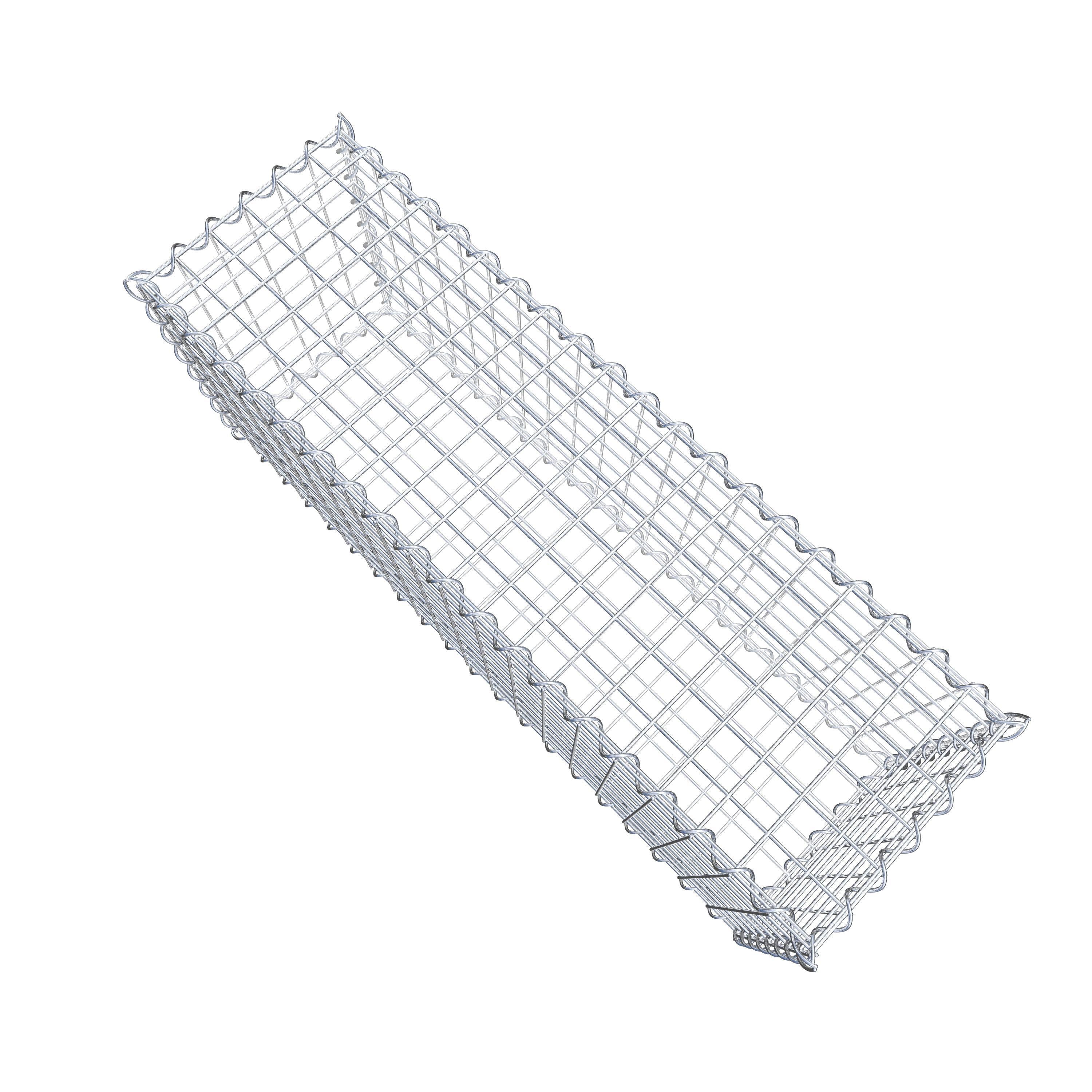 Gabione 100 cm x 40 cm x 30 cm (L x H x T), Maschenweite 5 cm x 5 cm, Spirale