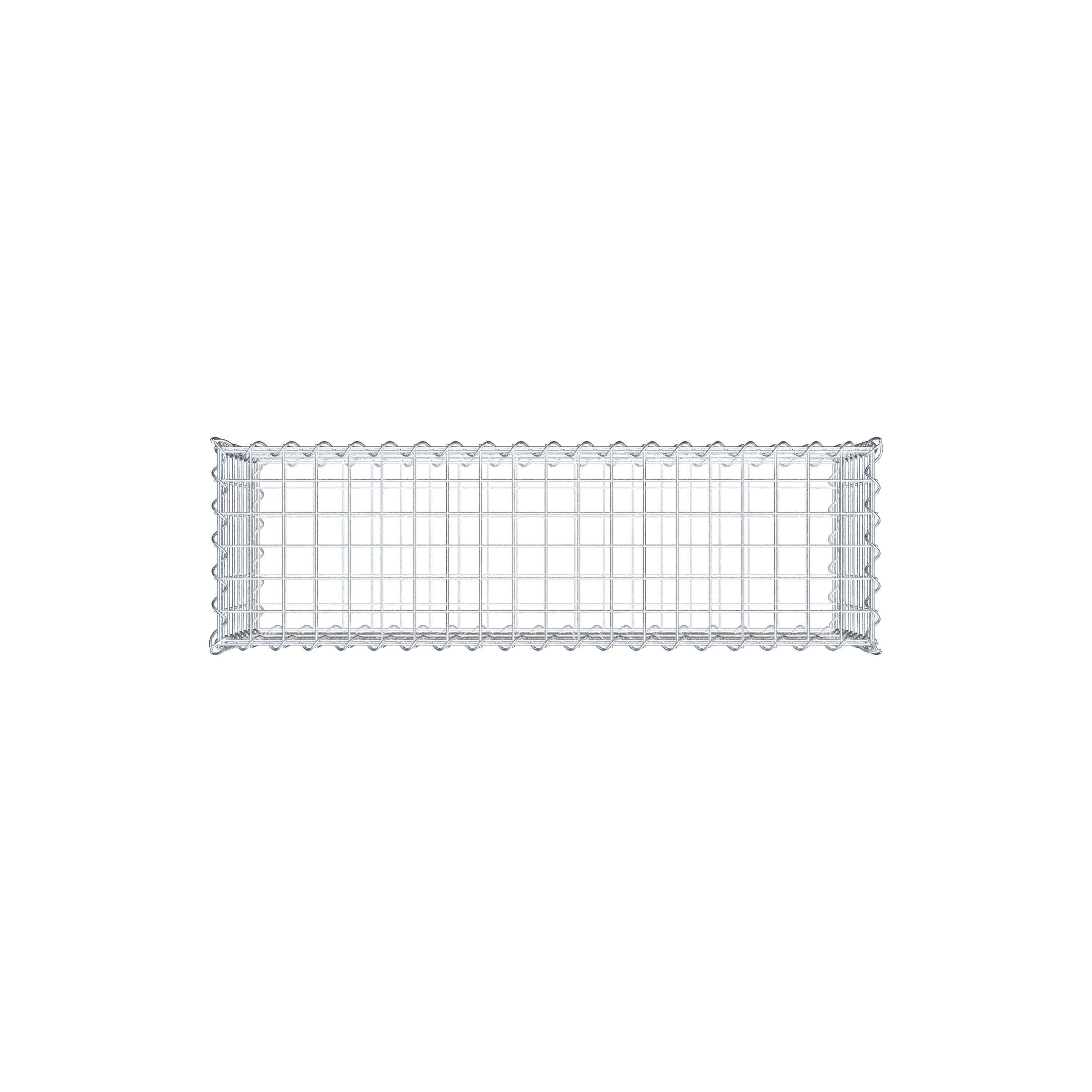 Gabion 100 cm x 40 cm x 30 cm (L x H x D), mesh size 5 cm x 5 cm, spiral