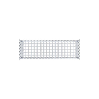 Gabion 100 cm x 40 cm x 30 cm (L x H x D), maskstorlek 5 cm x 5 cm, spiral