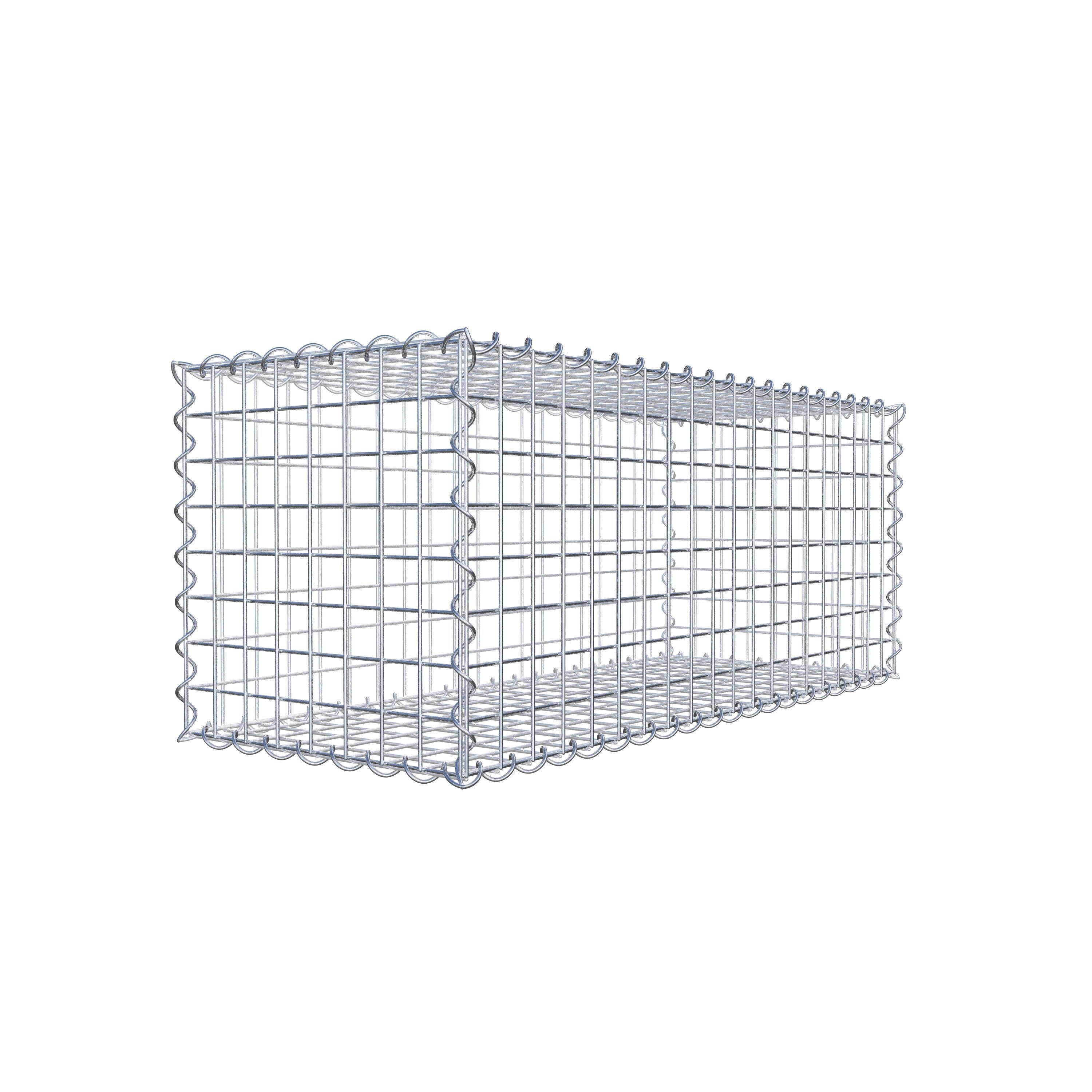 Gabion 100 cm x 40 cm x 40 cm (L x H x D), maskestørrelse 5 cm x 5 cm, spiral