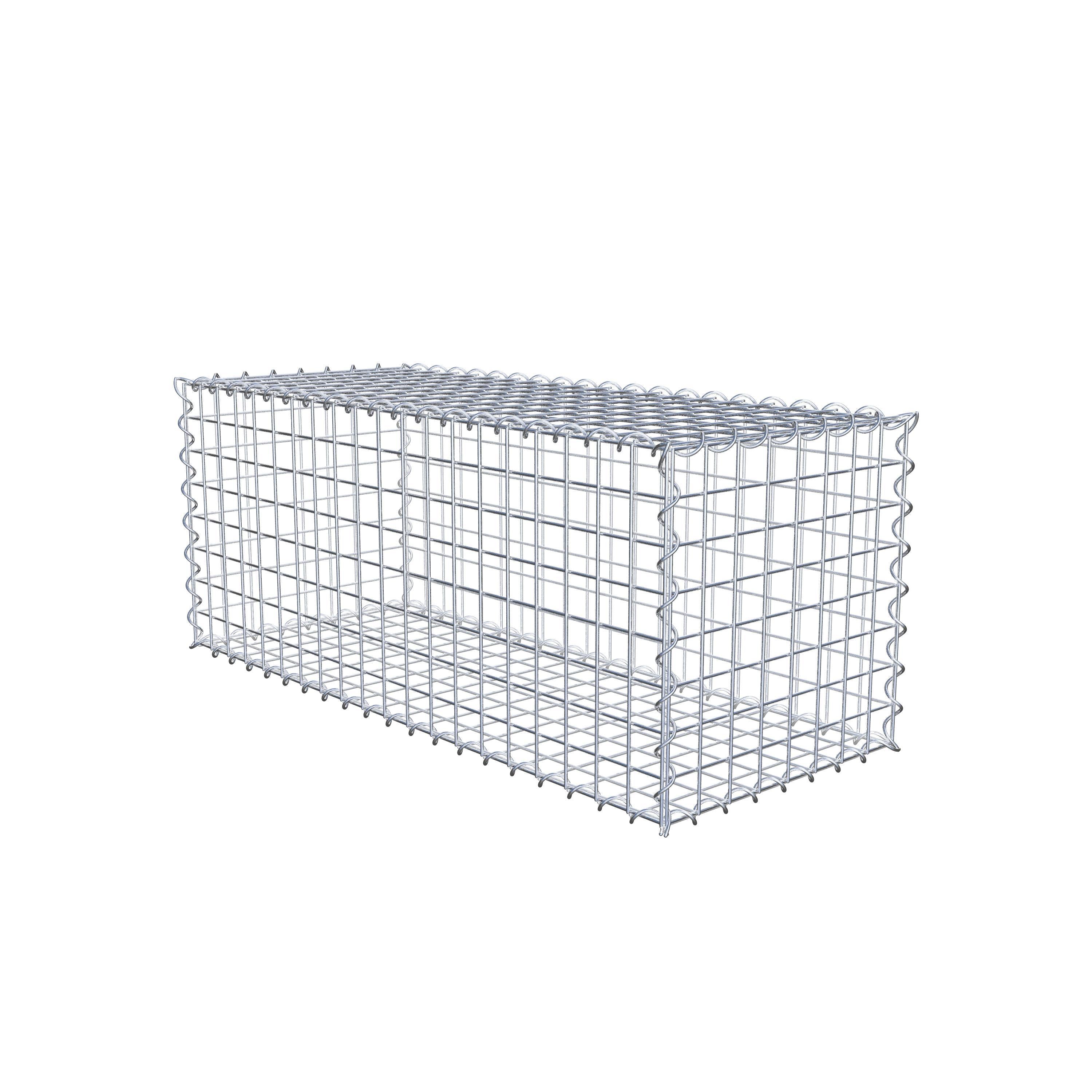 Gabion 100 cm x 40 cm x 40 cm (L x H x D), mesh size 5 cm x 5 cm, spiral