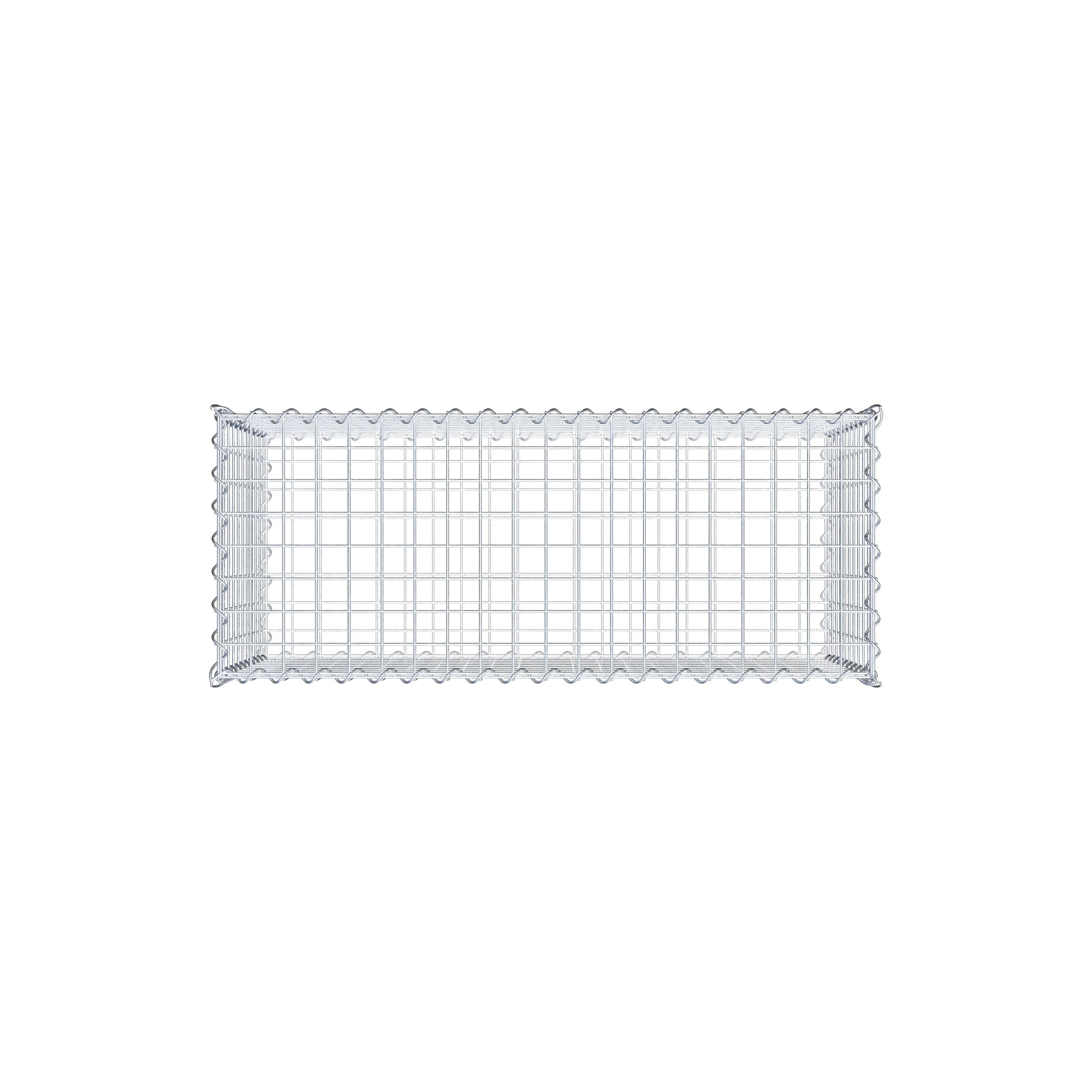 Gabion 100 cm x 50 cm x 40 cm (L x H x D), maskestørrelse 5 cm x 5 cm, spiral