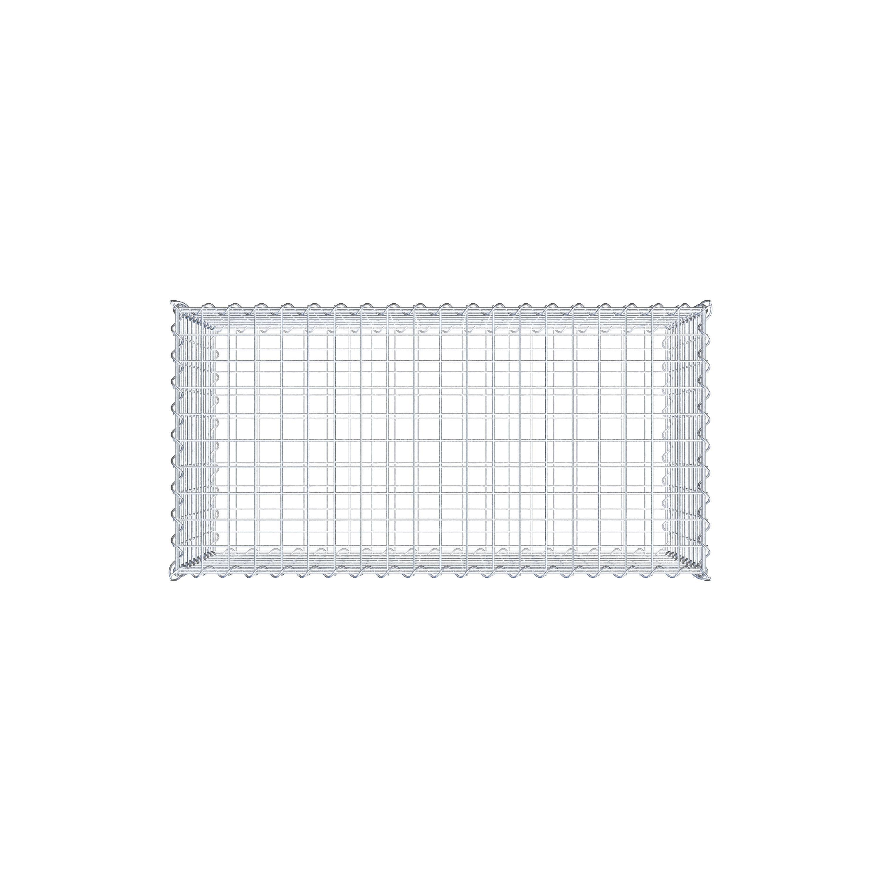 Gabion 100 cm x 50 cm x 50 cm (L x H x P), mailles 5 cm x 5 cm, spirale