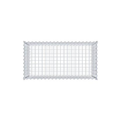 Gabion 100 cm x 50 cm x 50 cm (L x H x P), mailles 5 cm x 5 cm, spirale