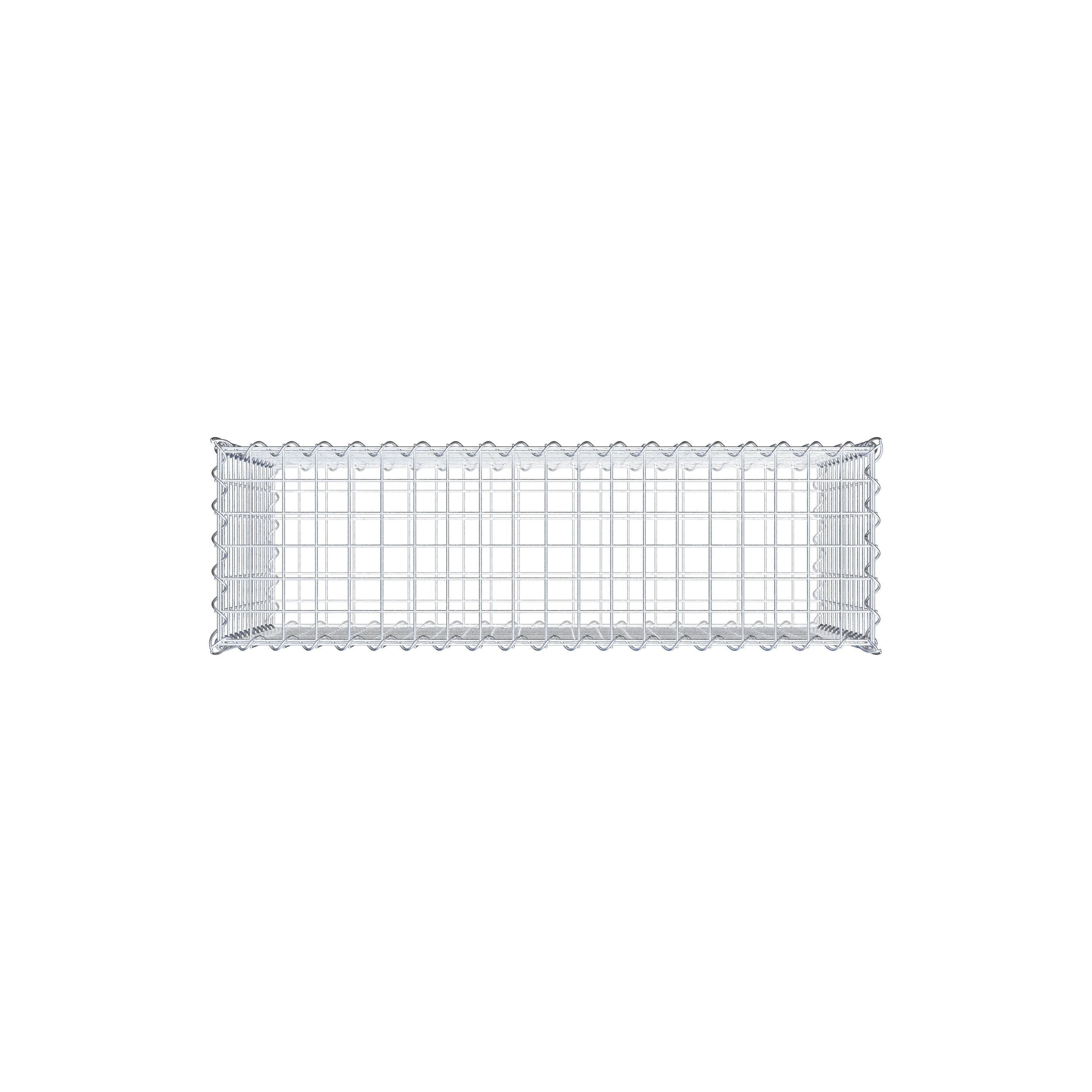 Gabion 100 cm x 60 cm x 30 cm (L x H x D), mesh size 5 cm x 5 cm, spiral