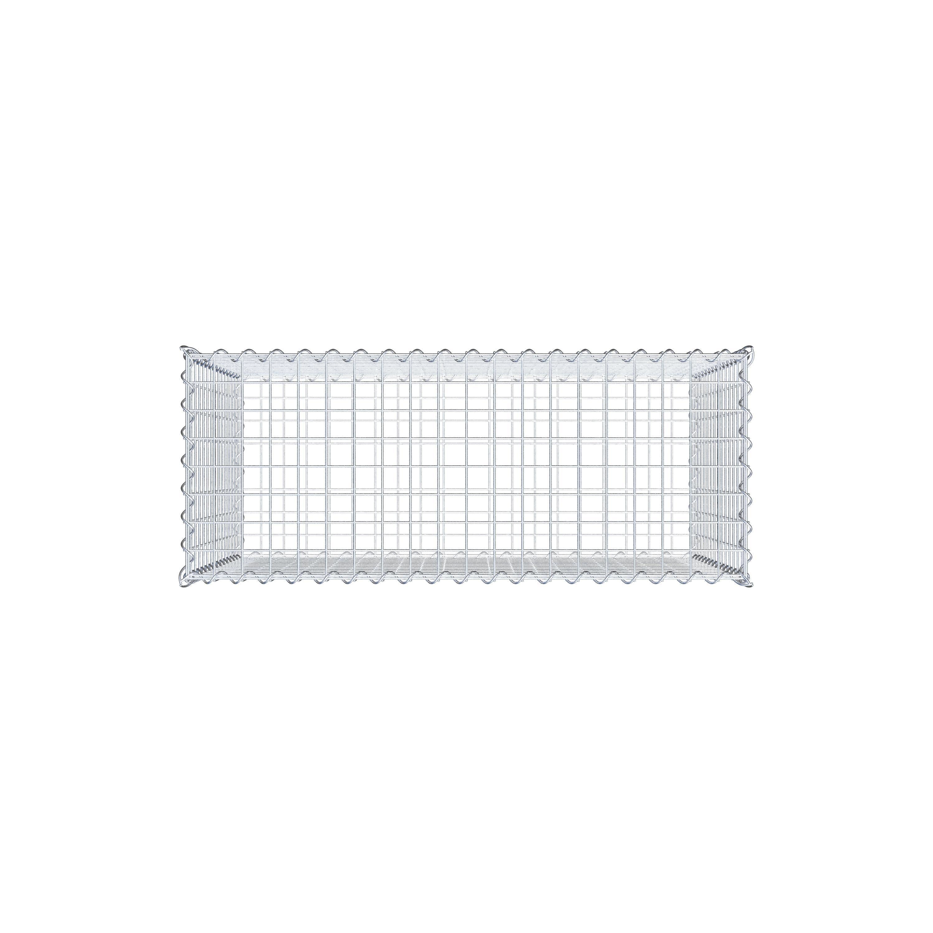 Gabion 100 cm x 70 cm x 40 cm (L x H x D), maskestørrelse 5 cm x 5 cm, spiral