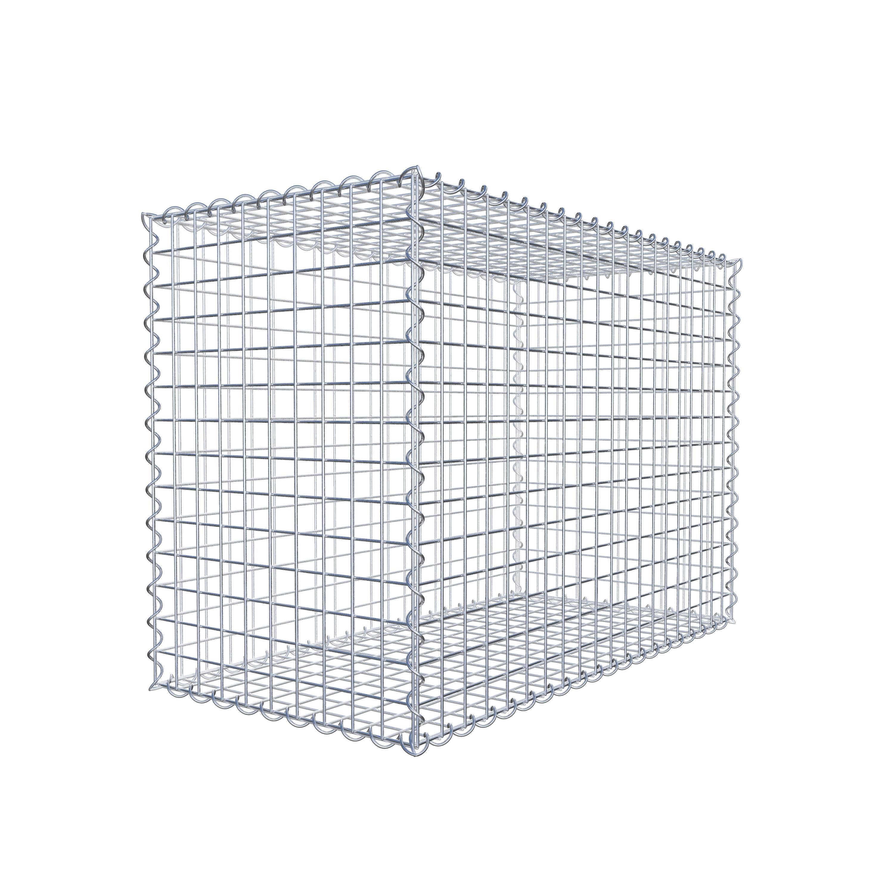 Gabion 100 cm x 70 cm x 50 cm (L x H x D), mesh size 5 cm x 5 cm, spiral