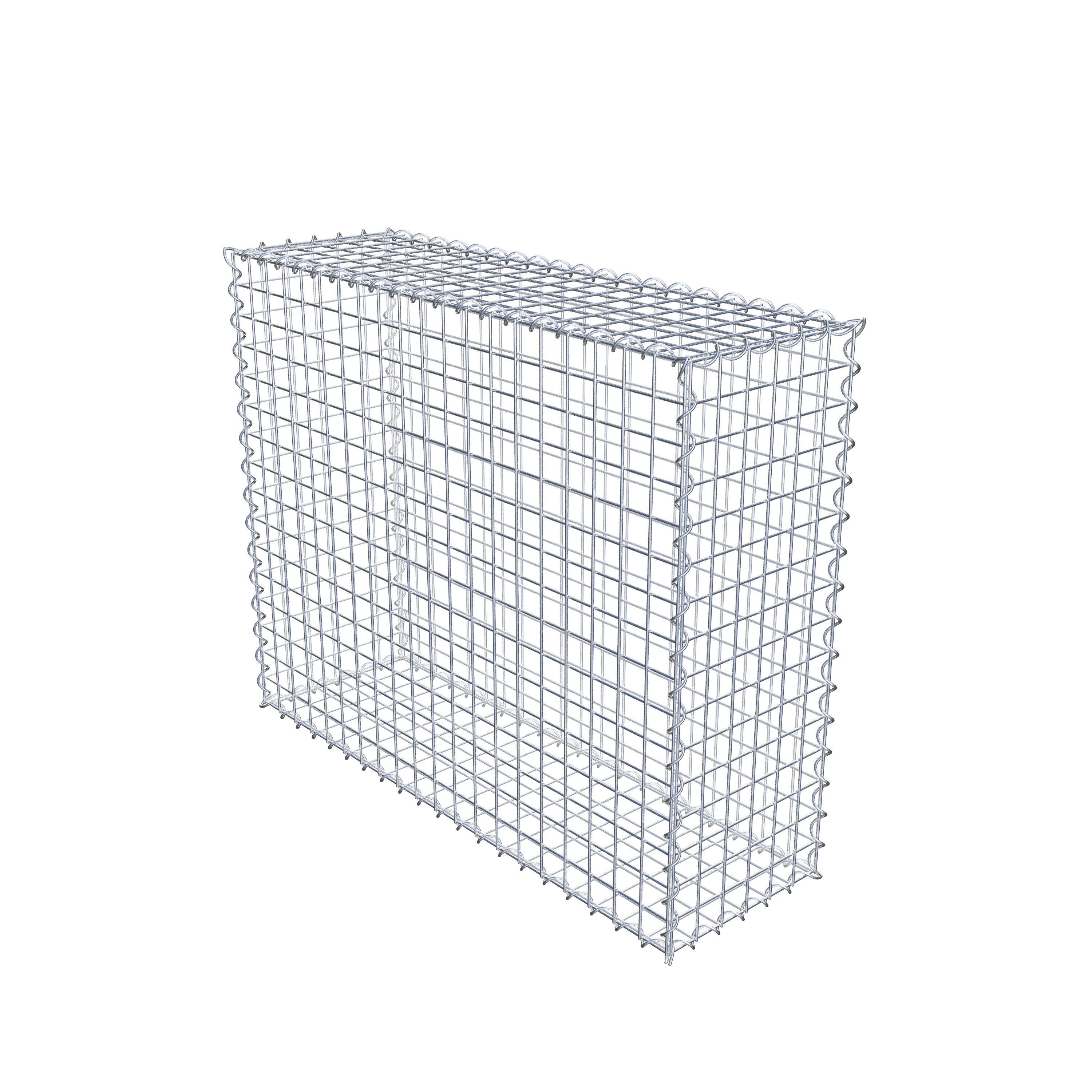 Gabion 100 cm x 80 cm x 30 cm (L x H x P), mailles 5 cm x 5 cm, spirale