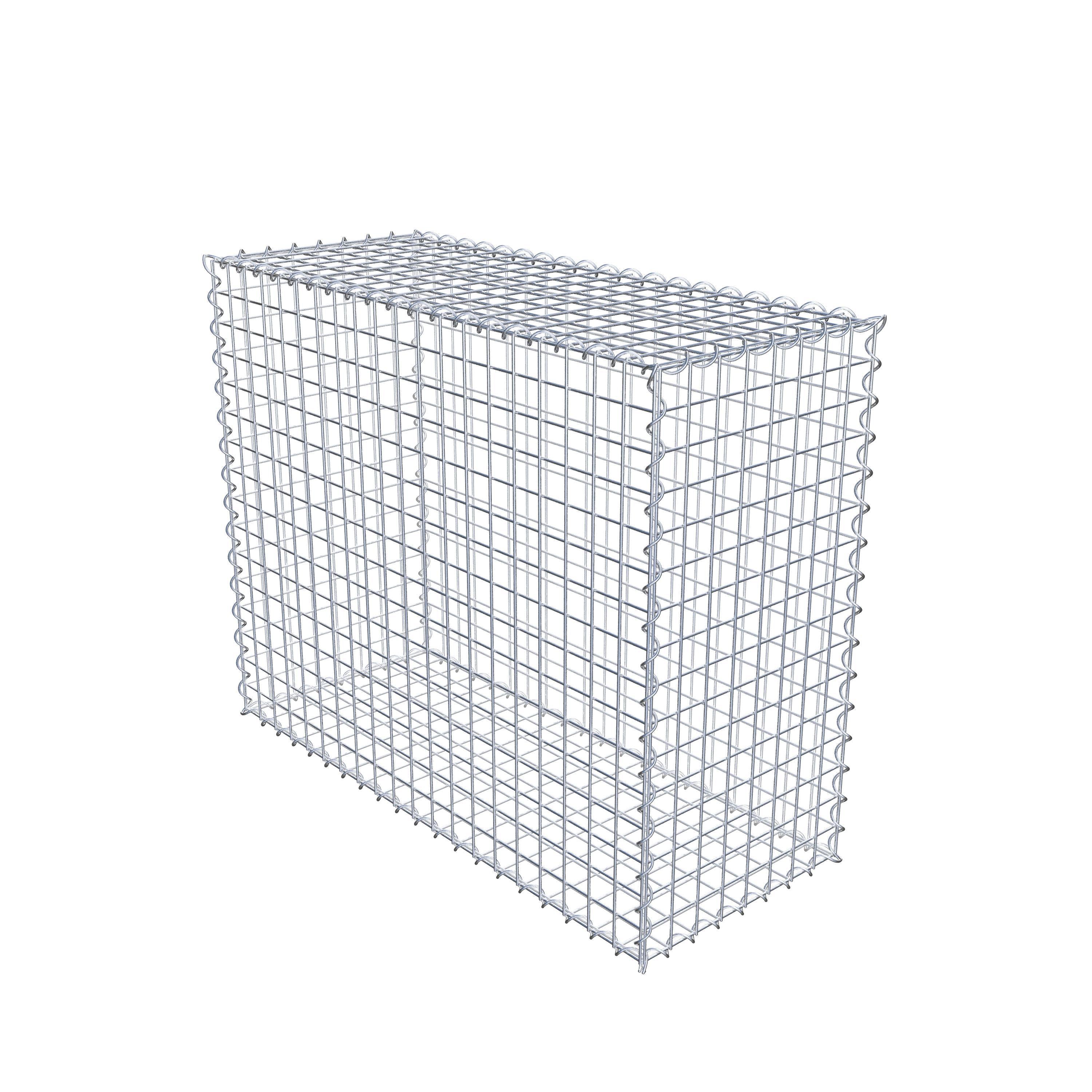 Gabion 100 cm x 80 cm x 40 cm (L x H x P), mailles 5 cm x 5 cm, spirale