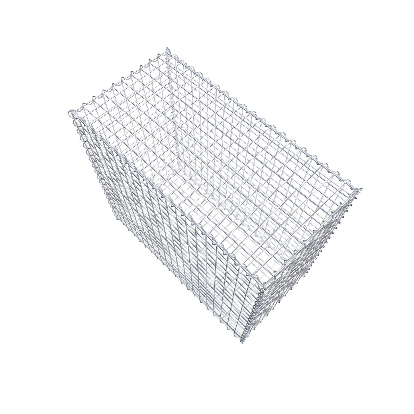 Gabion 100 cm x 90 cm x 50 cm (L x H x D), mesh size 5 cm x 5 cm, spiral