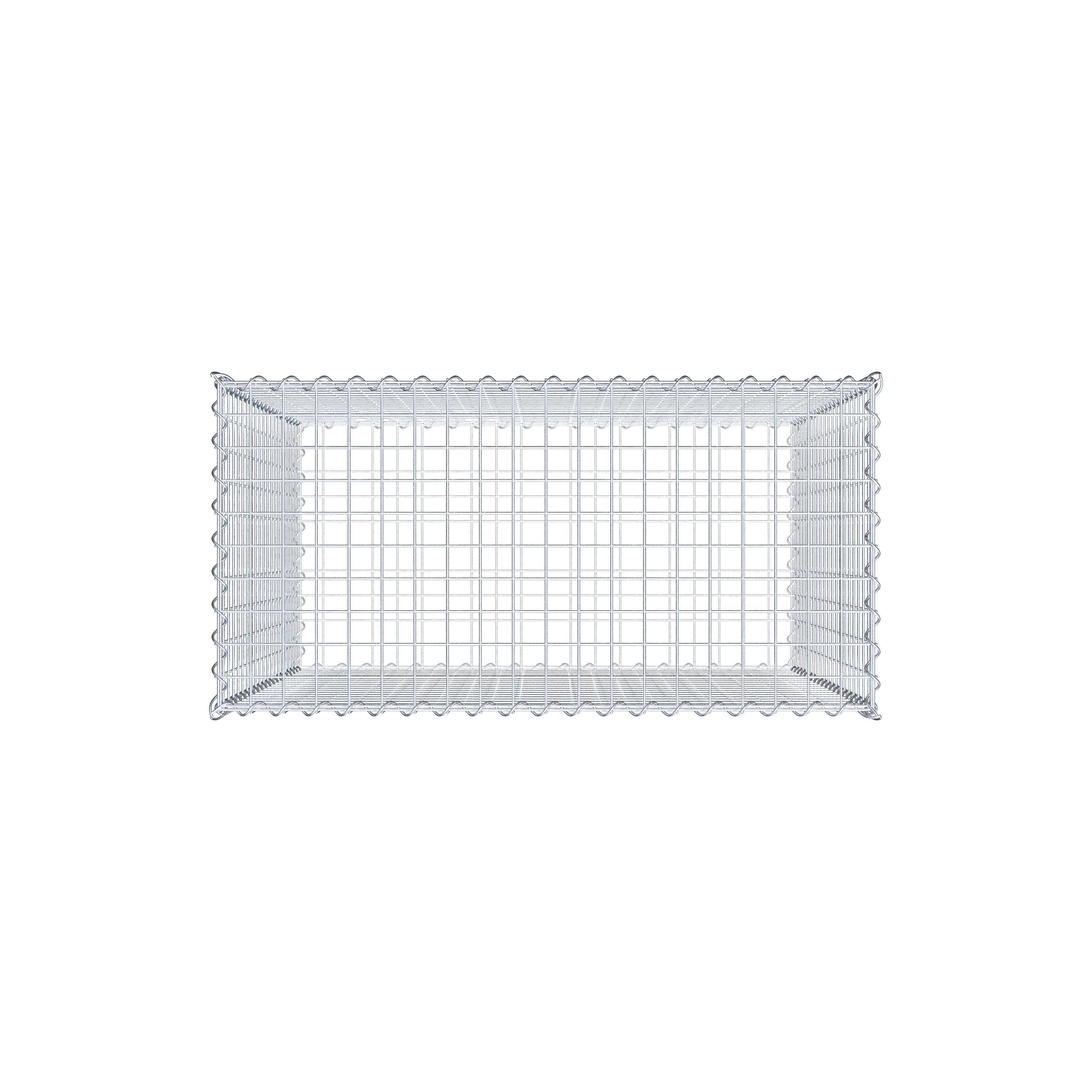 Gabion 100 cm x 100 cm x 50 cm (L x H x D), maskestørrelse 5 cm x 5 cm, spiral