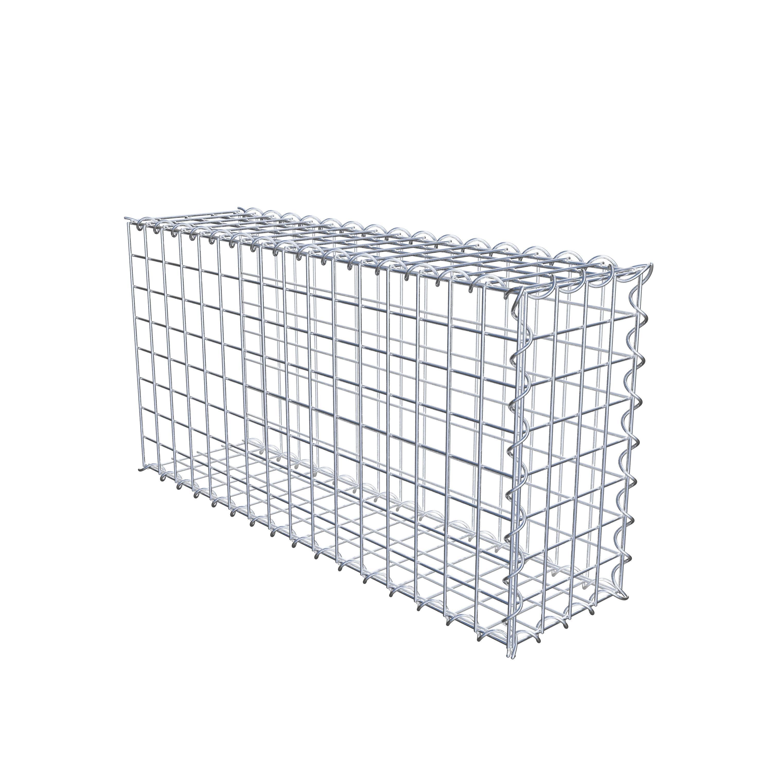 Mounted gabion type 2 80 cm x 40 cm x 20 cm (L x H x D), mesh size 5 cm x 5 cm, spiral