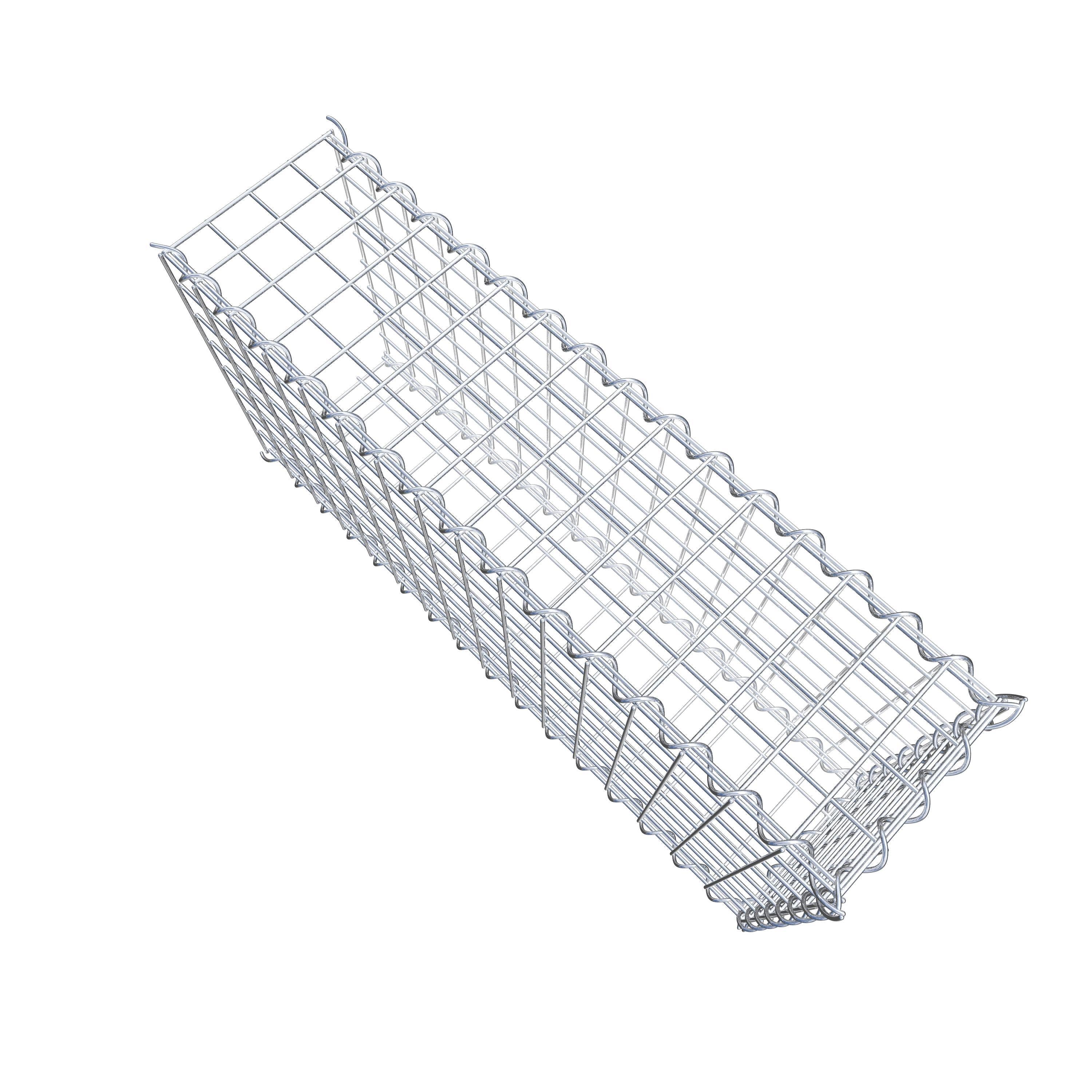 Mounted gabion type 2 80 cm x 40 cm x 20 cm (L x H x D), mesh size 5 cm x 5 cm, spiral