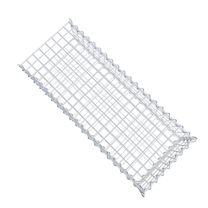 Opvokset gabion type 2 100 cm x 20 cm x 40 cm (L x H x D), maskestørrelse 5 cm x 5 cm, spiral