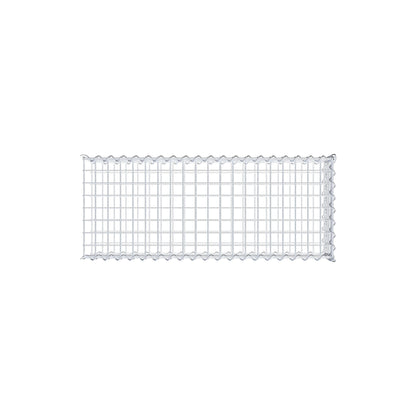 Opvokset gabion type 2 100 cm x 20 cm x 40 cm (L x H x D), maskestørrelse 5 cm x 5 cm, spiral