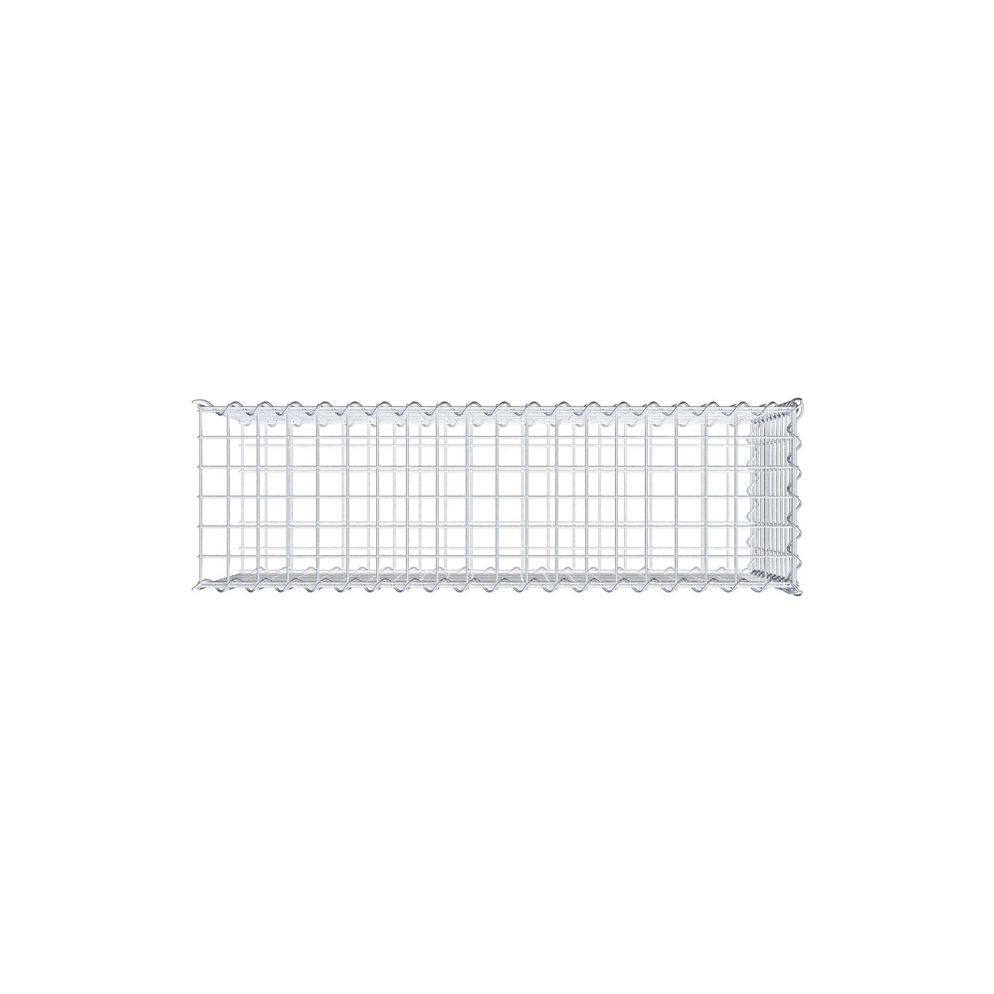 Udvokset gabion type 2 100 cm x 50 cm x 30 cm (L x H x D), maskestørrelse 5 cm x 5 cm, spiral