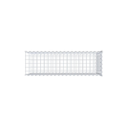 Udvokset gabion type 2 100 cm x 50 cm x 30 cm (L x H x D), maskestørrelse 5 cm x 5 cm, spiral