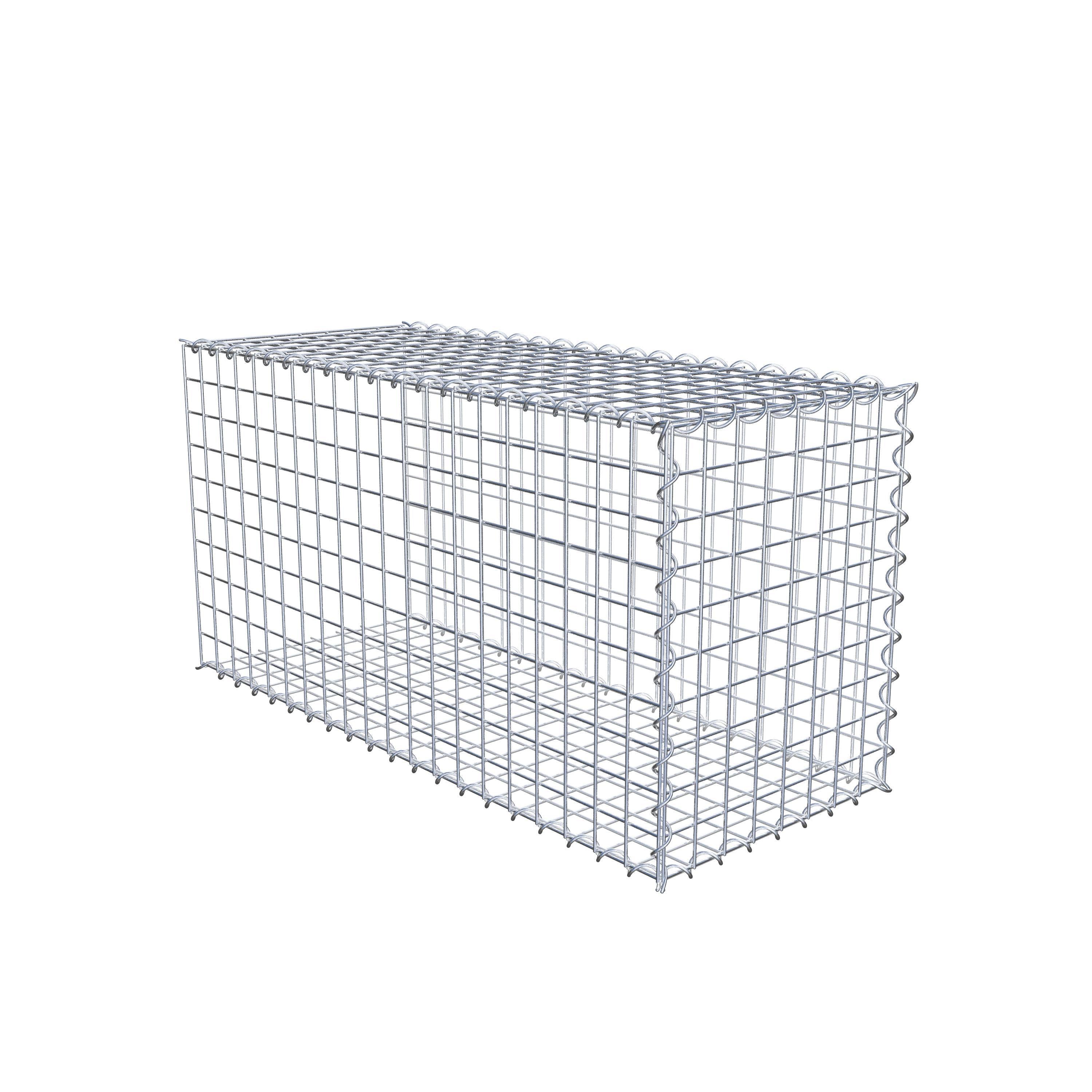 Grown-on gabion type 2 100 cm x 50 cm x 40 cm (L x H x D), mesh size 5 cm x 5 cm, spiral