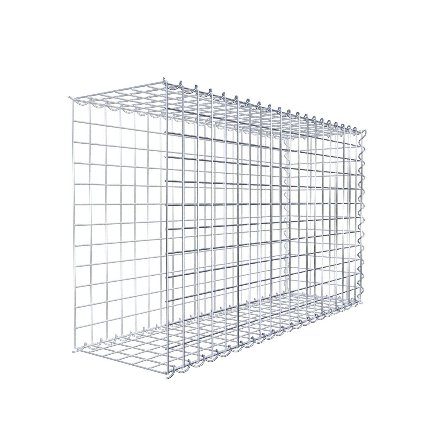 Grown-on gabion type 2 100 cm x 60 cm x 30 cm (L x H x D), mesh size 5 cm x 5 cm, spiral