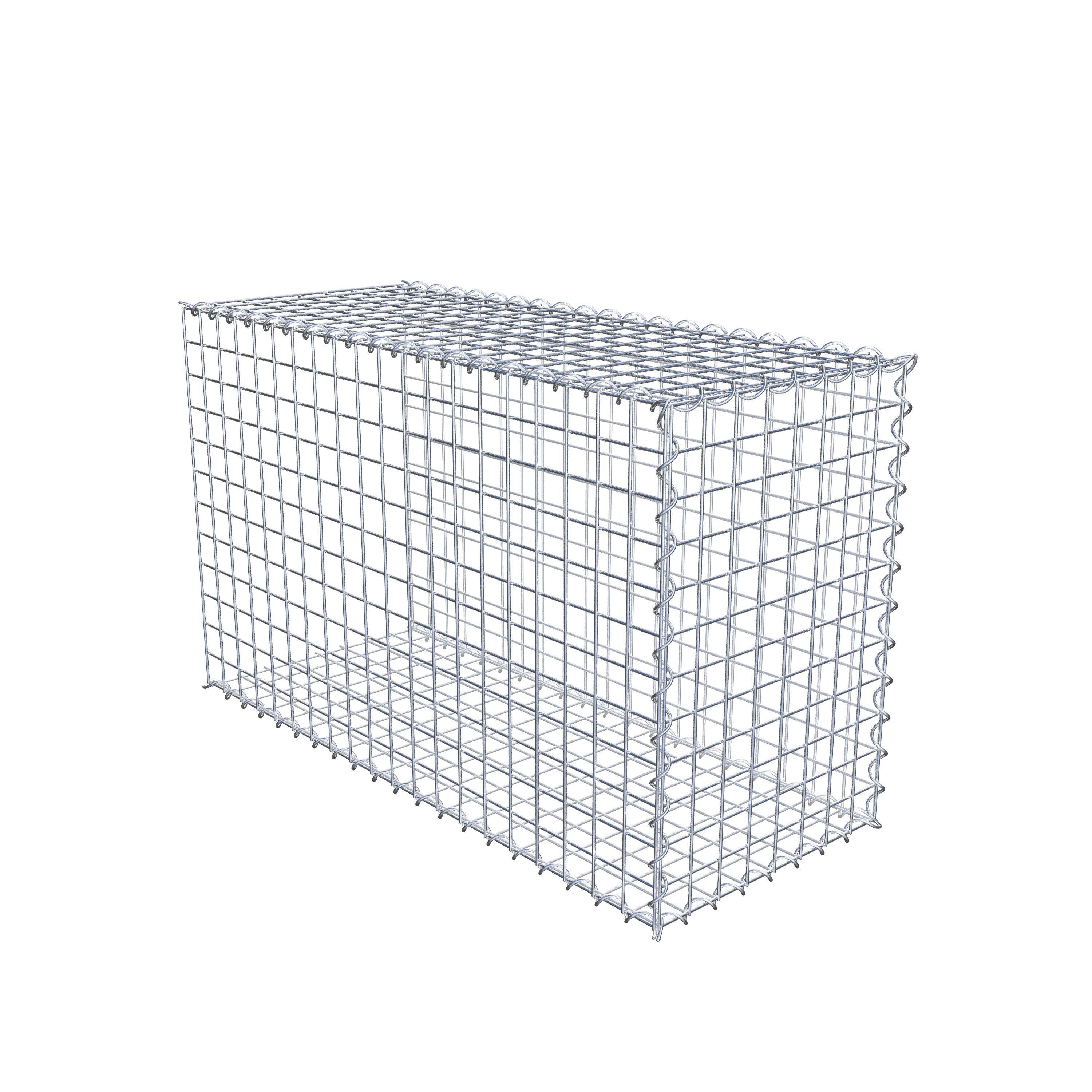 Opvokset gabion type 2 100 cm x 60 cm x 40 cm (L x H x D), maskestørrelse 5 cm x 5 cm, spiral