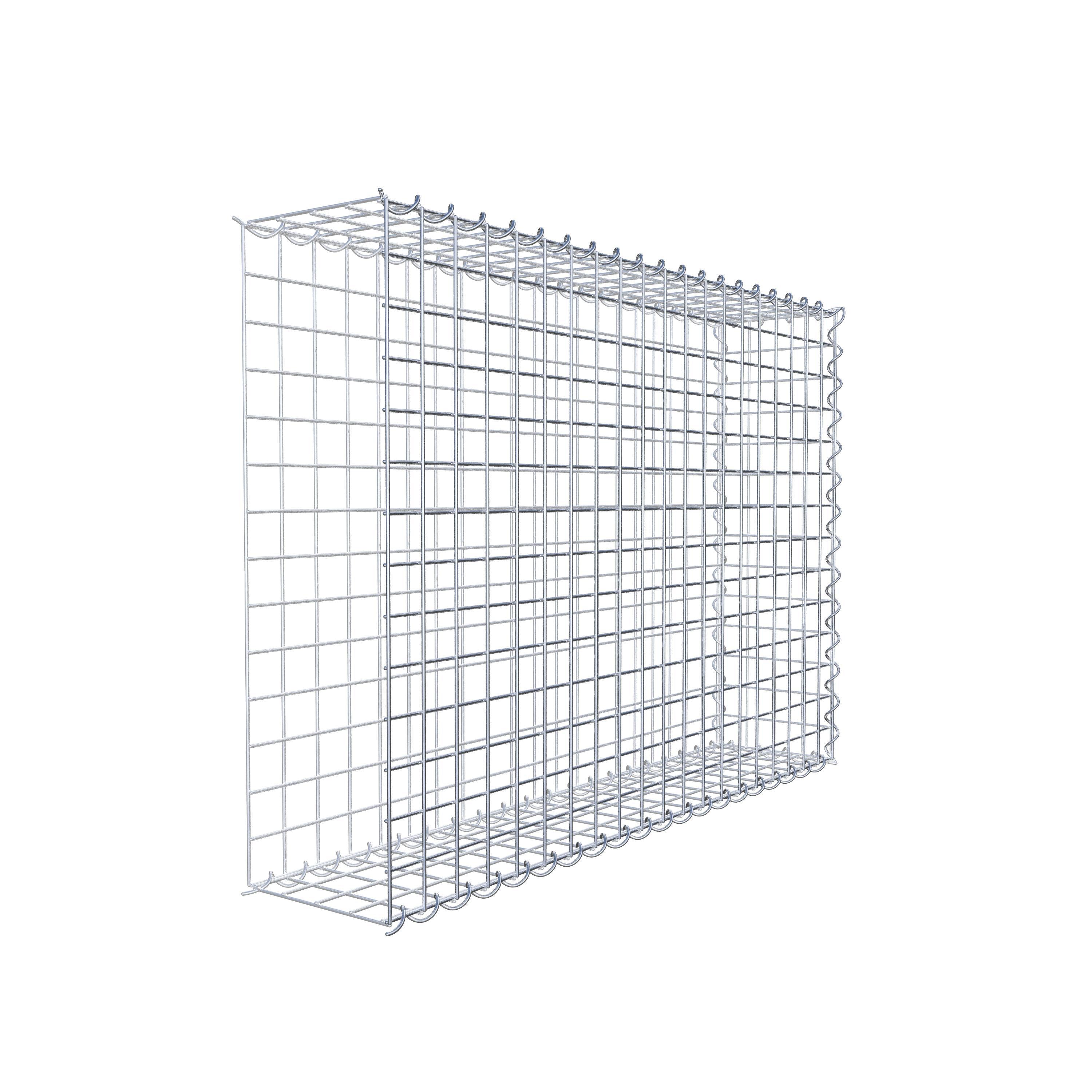 Grown-on gabion type 2 100 cm x 70 cm x 20 cm (L x H x D), mesh size 5 cm x 5 cm, spiral