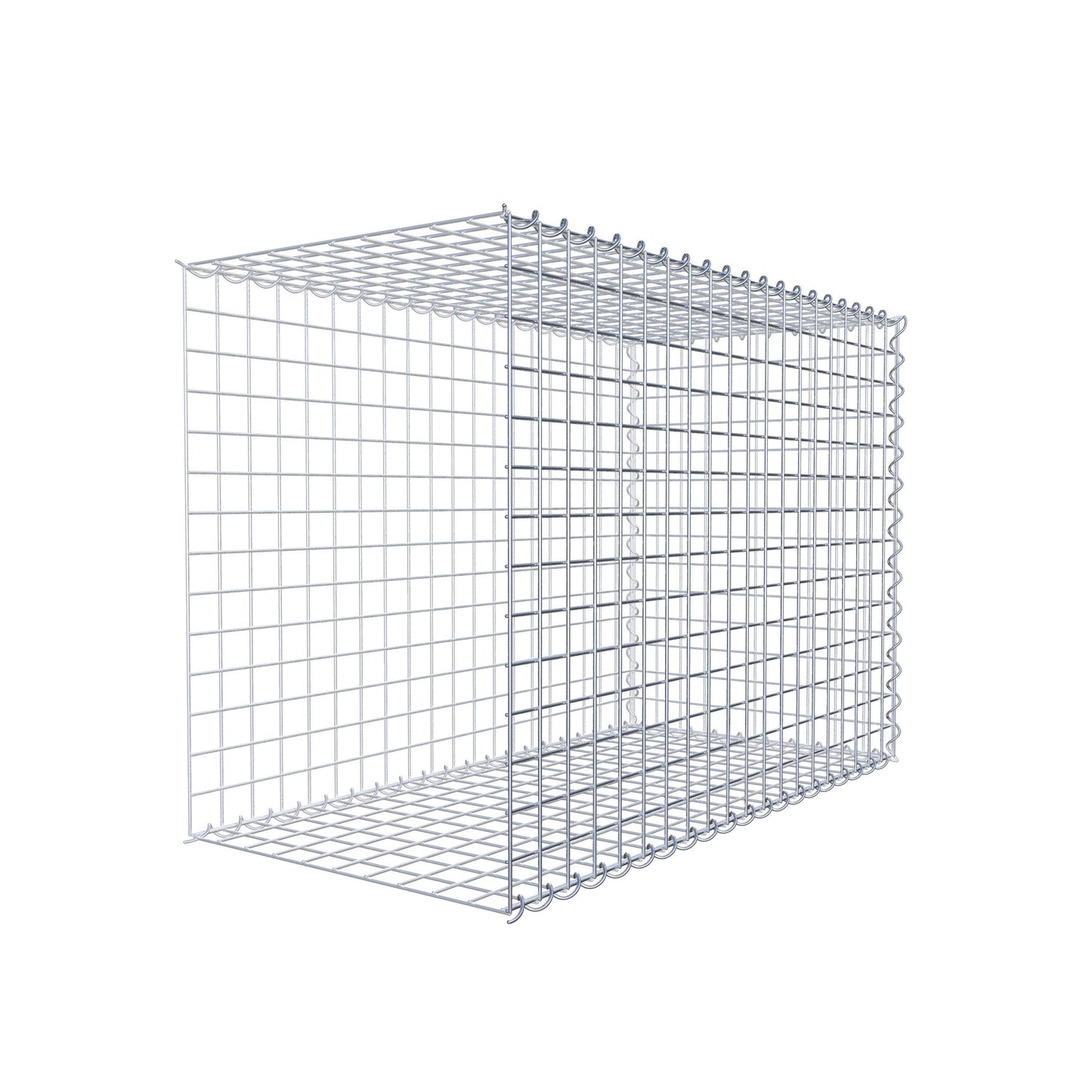 Anbaugabione Typ 2 100 cm x 70 cm x 50 cm (L x H x T), Maschenweite 5 cm x 5 cm, Spirale