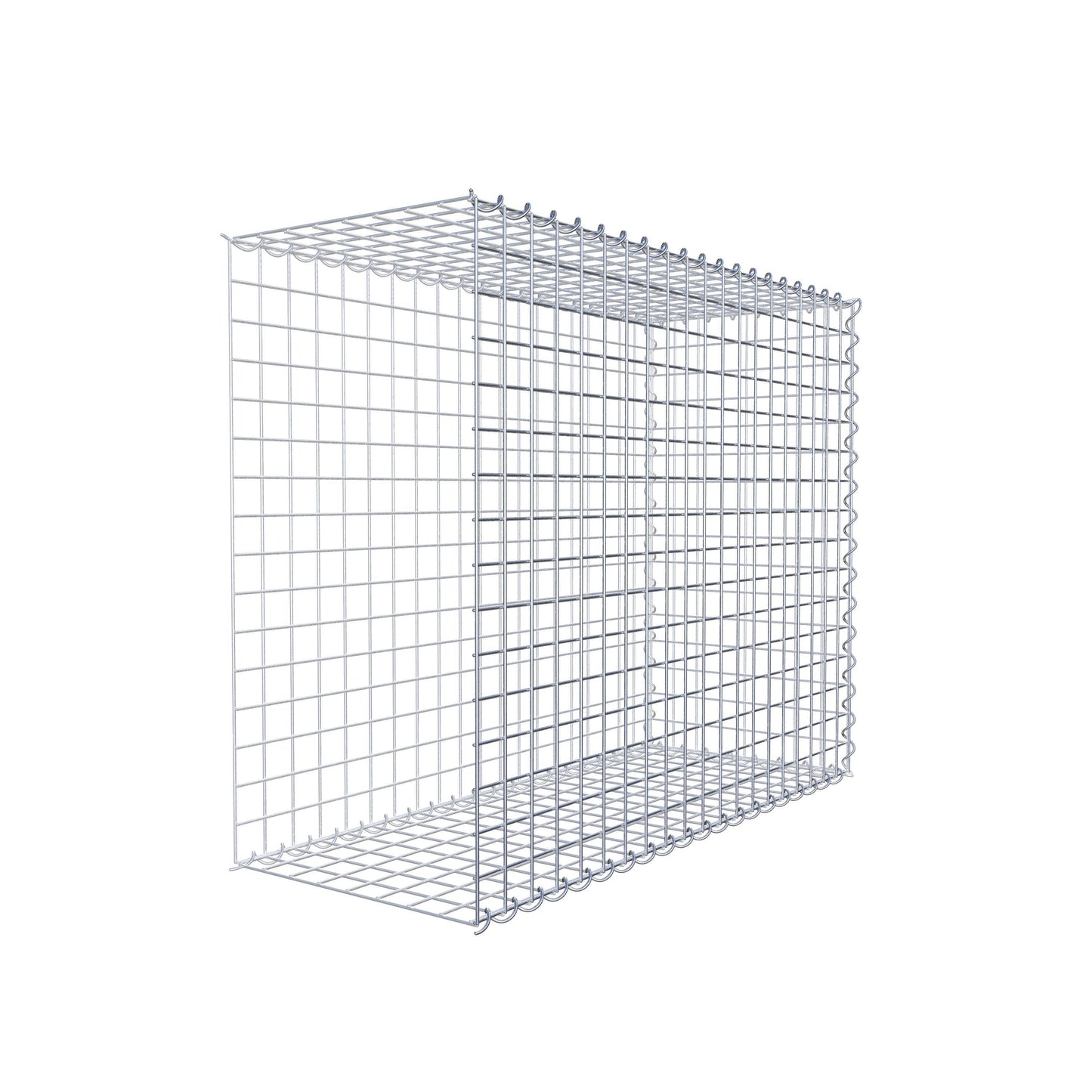 Gabbione aggiuntivo tipo 2 100 cm x 80 cm x 40 cm (L x H x P), maglia 5 cm x 5 cm, a spirale