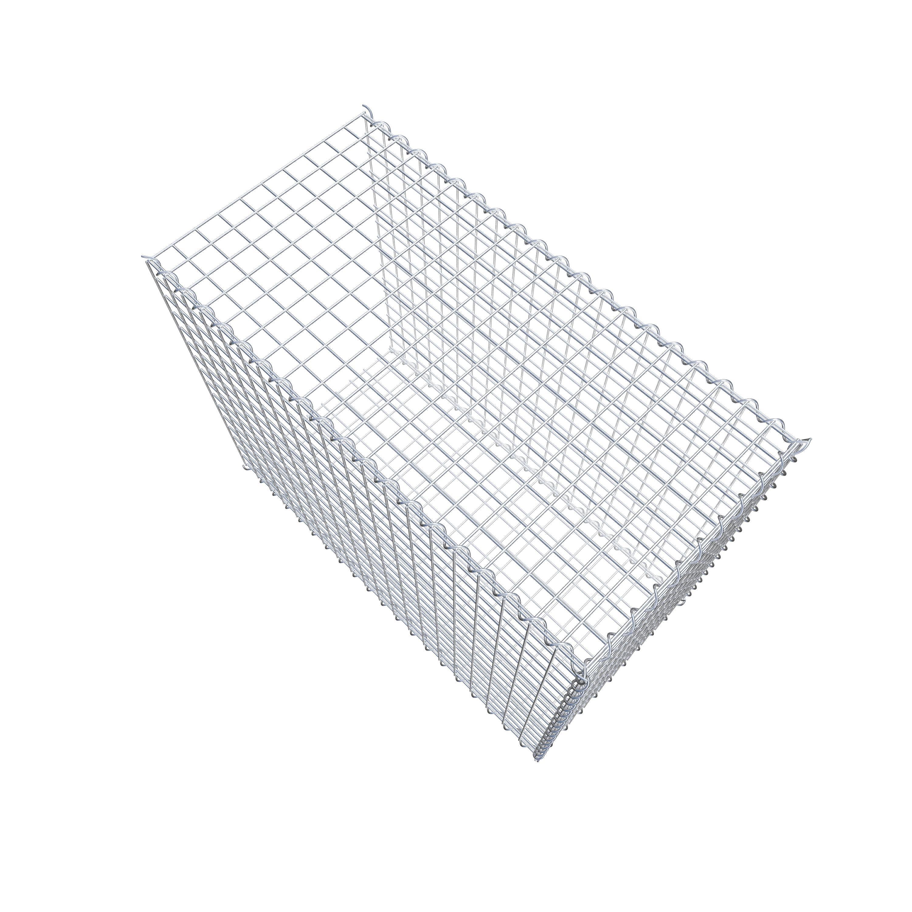 Grown-on gabion type 2 100 cm x 80 cm x 50 cm (L x H x D), mesh size 5 cm x 5 cm, spiral