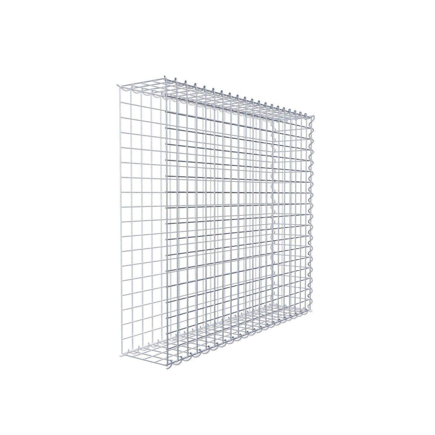 Gabbione aggiuntivo tipo 2 100 cm x 90 cm x 20 cm (L x H x P), maglia 5 cm x 5 cm, a spirale