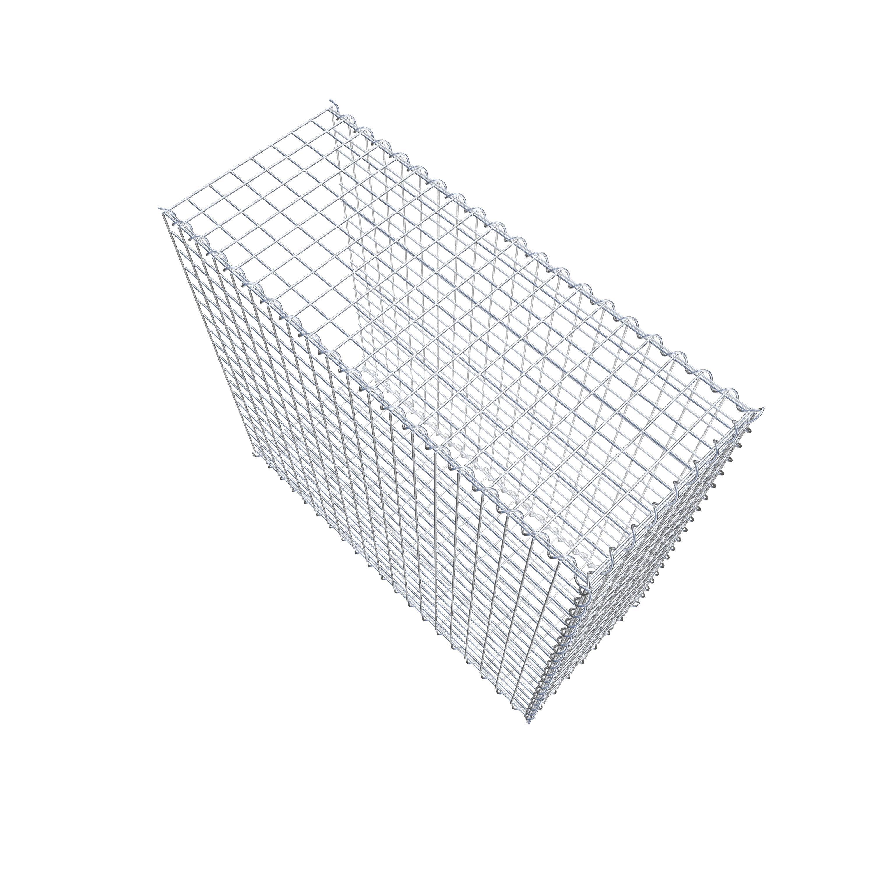 Opvokset gabion type 2 100 cm x 90 cm x 40 cm (L x H x D), maskestørrelse 5 cm x 5 cm, spiral