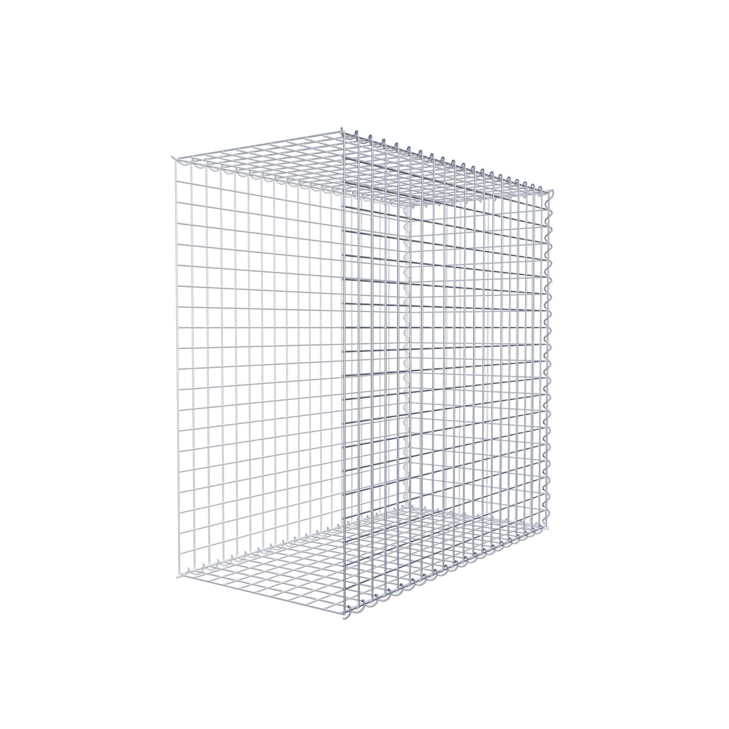 Anbaugabione Typ 2 100 cm x 100 cm x 50 cm (L x H x T), Maschenweite 5 cm x 5 cm, Spirale