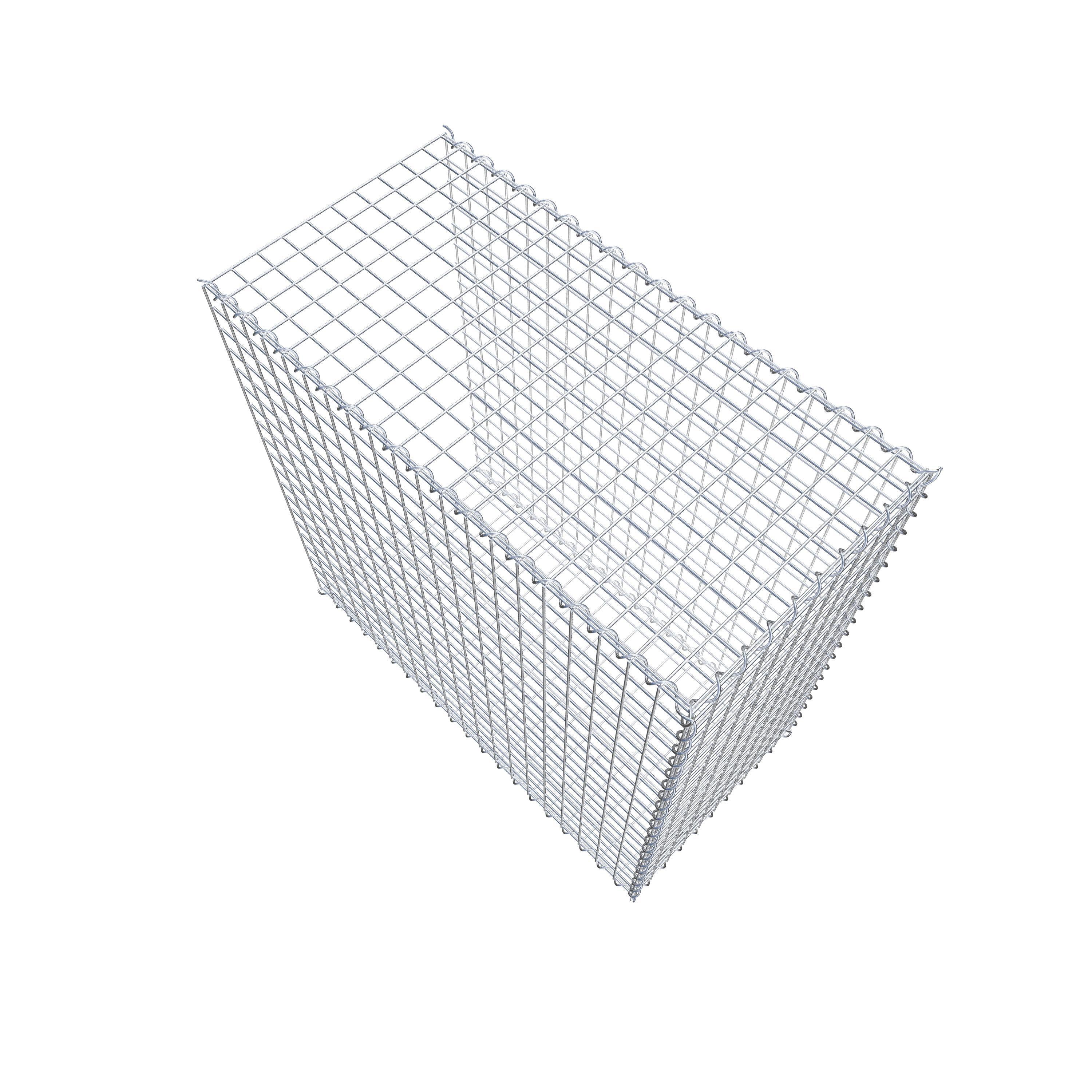 Grown-on gabion type 2 100 cm x 100 cm x 50 cm (L x H x D), mesh size 5 cm x 5 cm, spiral