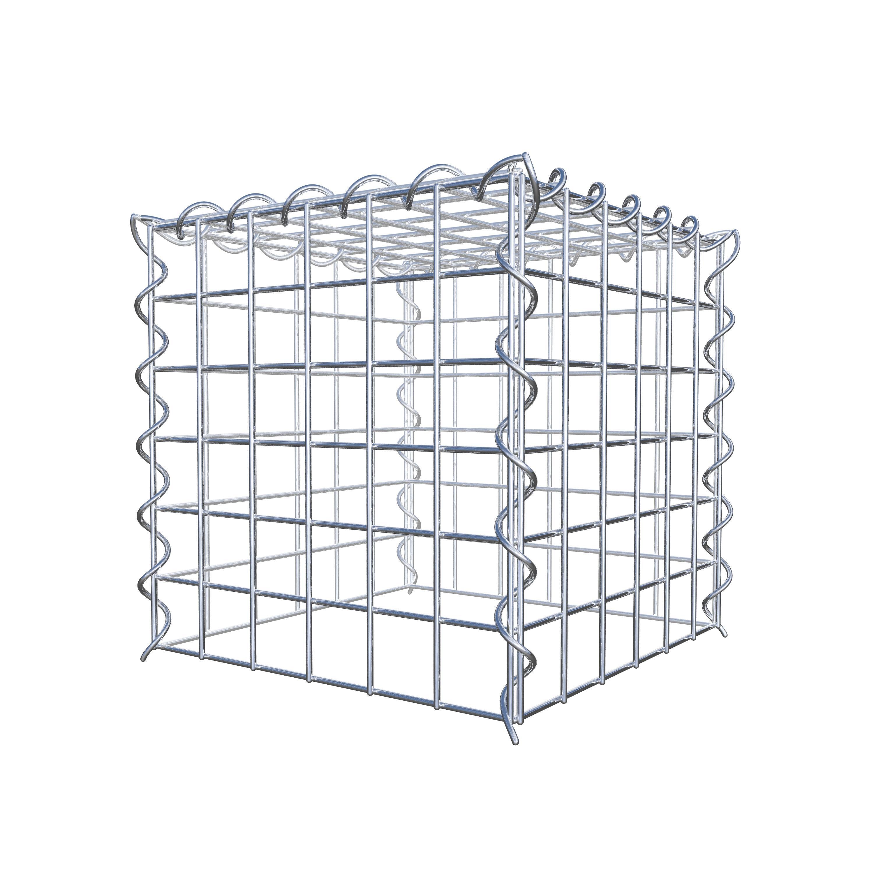 Grown-on gabion type 3 30 cm x 30 cm x 30 cm (L x H x D), mesh size 5 cm x 5 cm, spiral