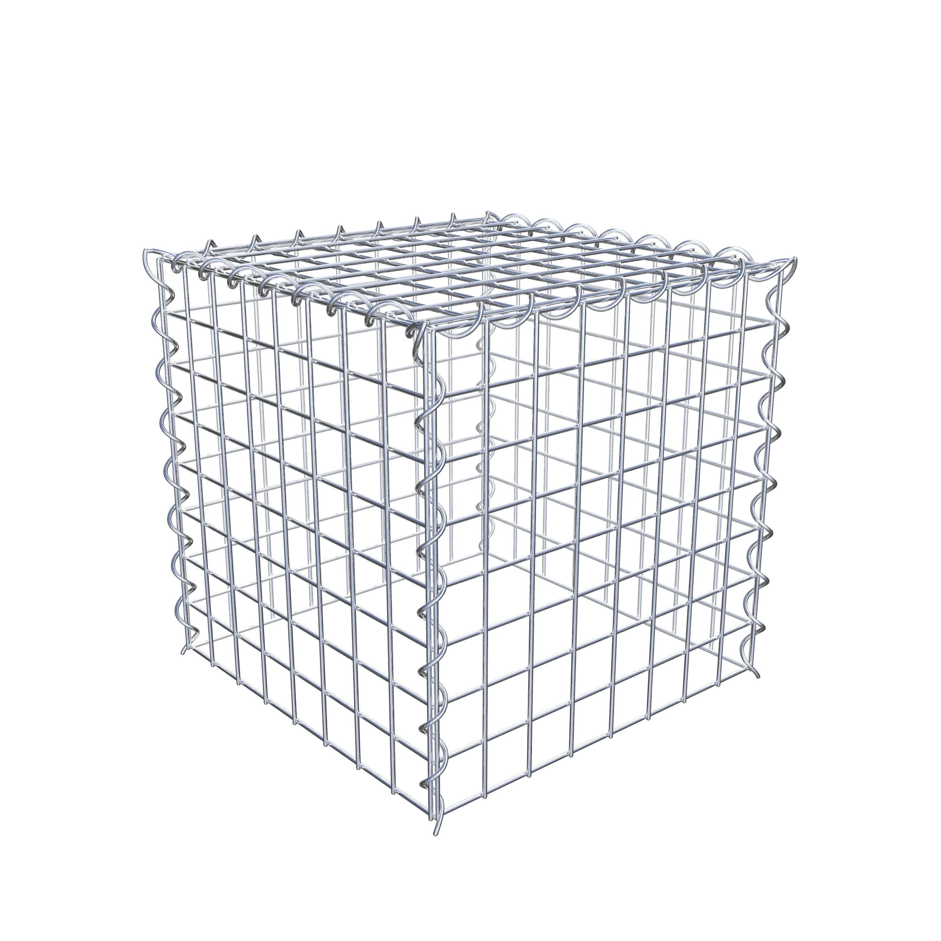 Grown-on gabion type 3 40 cm x 40 cm x 40 cm (L x H x D), mesh size 5 cm x 5 cm, spiral