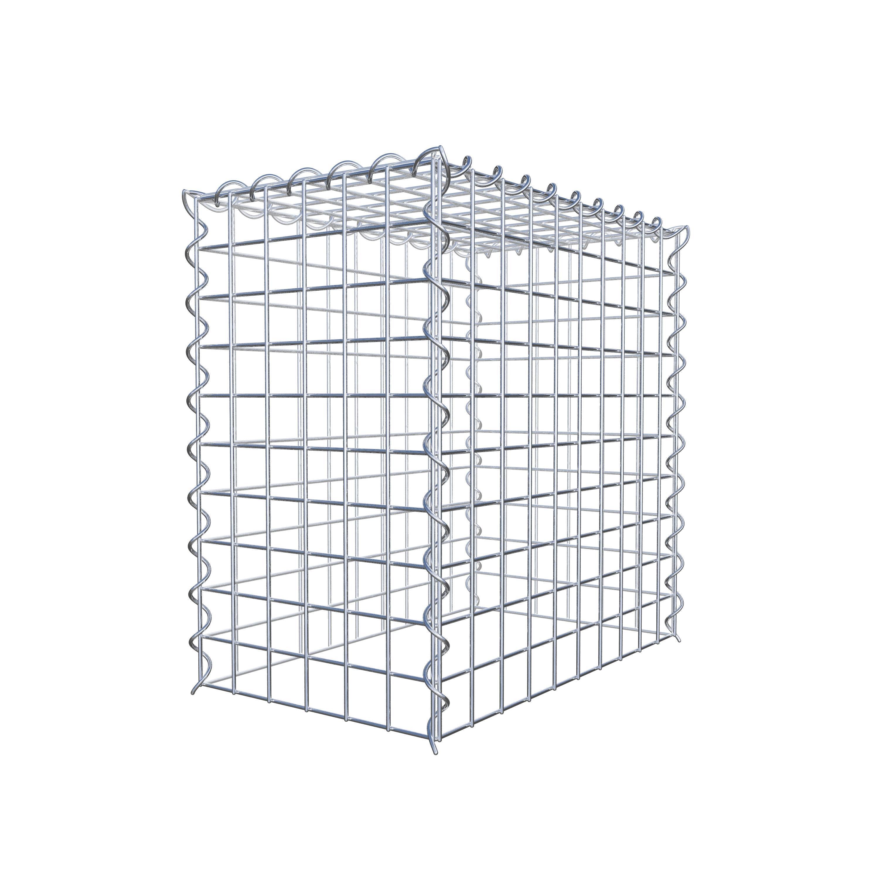 Opvokset gabion type 3 50 cm x 50 cm x 30 cm (L x H x D), maskestørrelse 5 cm x 5 cm, spiral