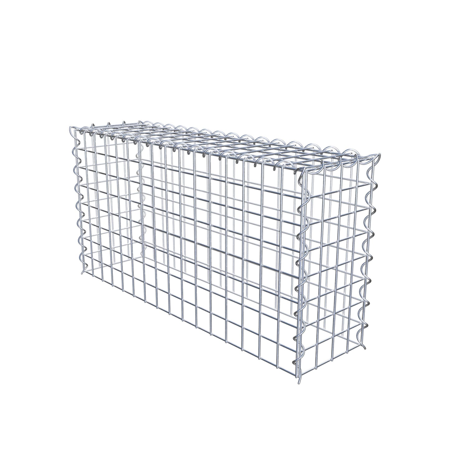 Grown-on gabion type 3 80 cm x 40 cm x 20 cm (L x H x D), mesh size 5 cm x 5 cm, spiral