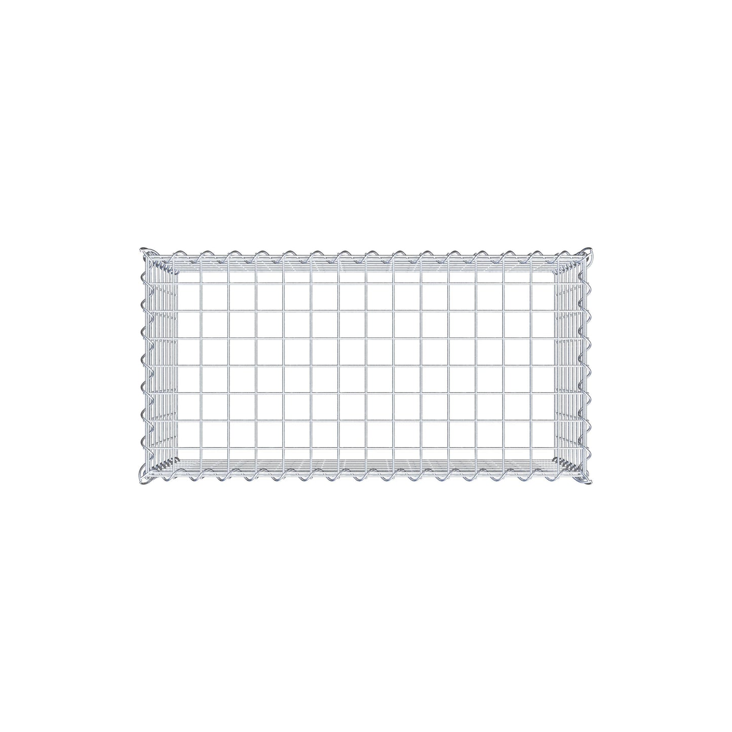 Gabion rapporté type 3 80 cm x 40 cm x 40 cm (L x H x P), mailles 5 cm x 5 cm, spirale