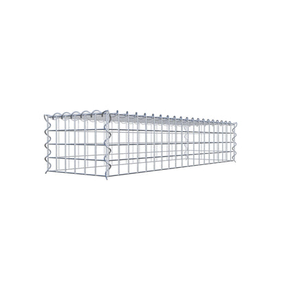 Grown-on gabion type 3 100 cm x 20 cm x 30 cm (L x H x D), mesh size 5 cm x 5 cm, spiral