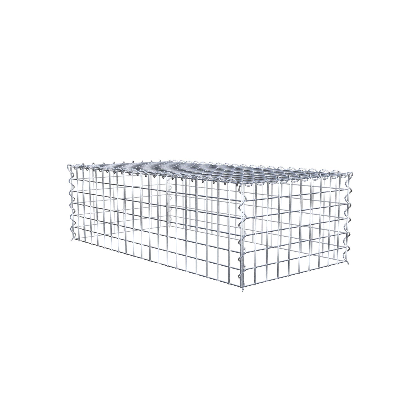 Grown-on gabion type 3 100 cm x 30 cm x 50 cm (L x H x D), mesh size 5 cm x 5 cm, spiral