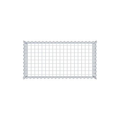 Grown-on gabion type 3 100 cm x 30 cm x 50 cm (L x H x D), mesh size 5 cm x 5 cm, spiral