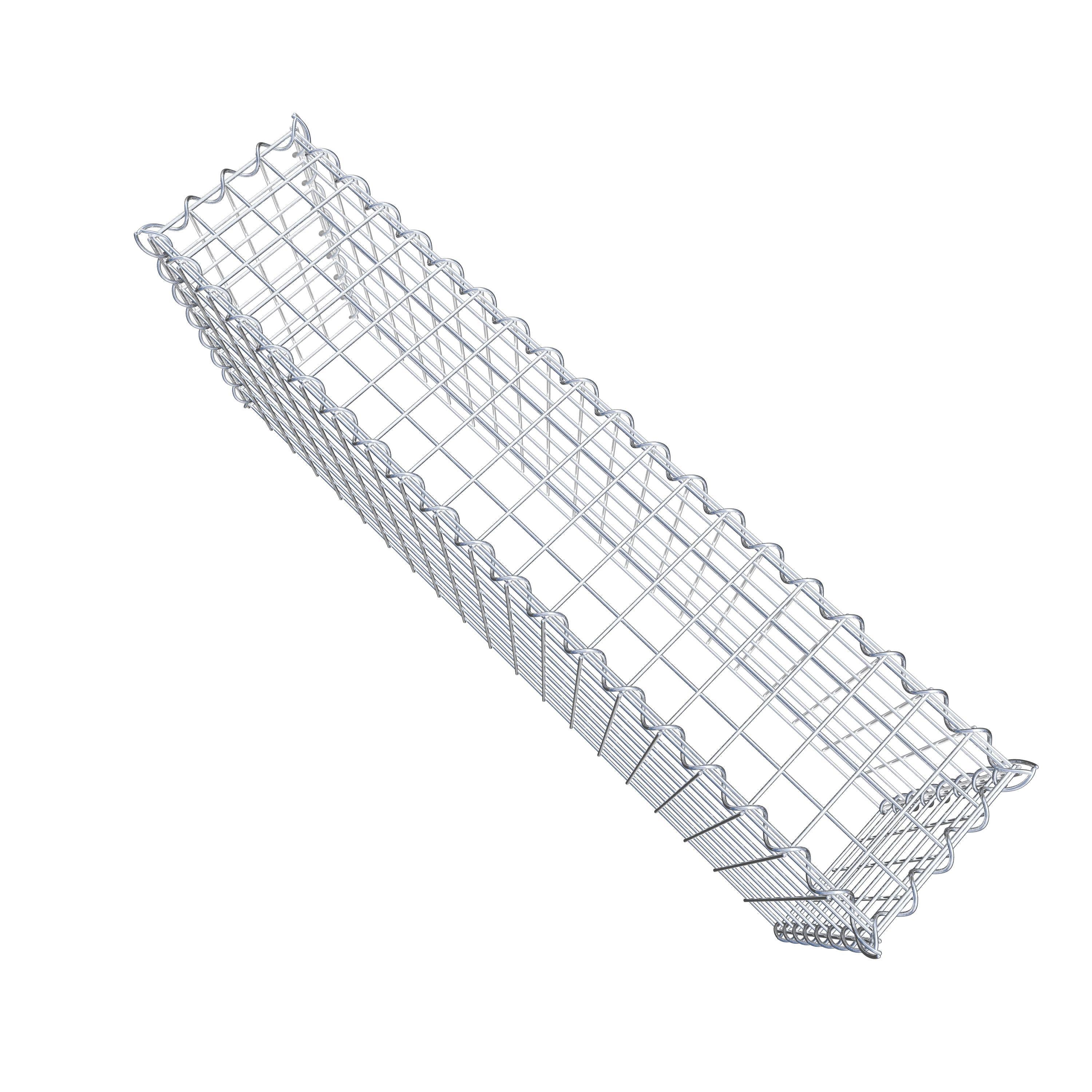 Gabbione aggiuntivo tipo 3 100 cm x 40 cm x 20 cm (L x H x P), dimensione maglia 5 cm x 5 cm, a spirale