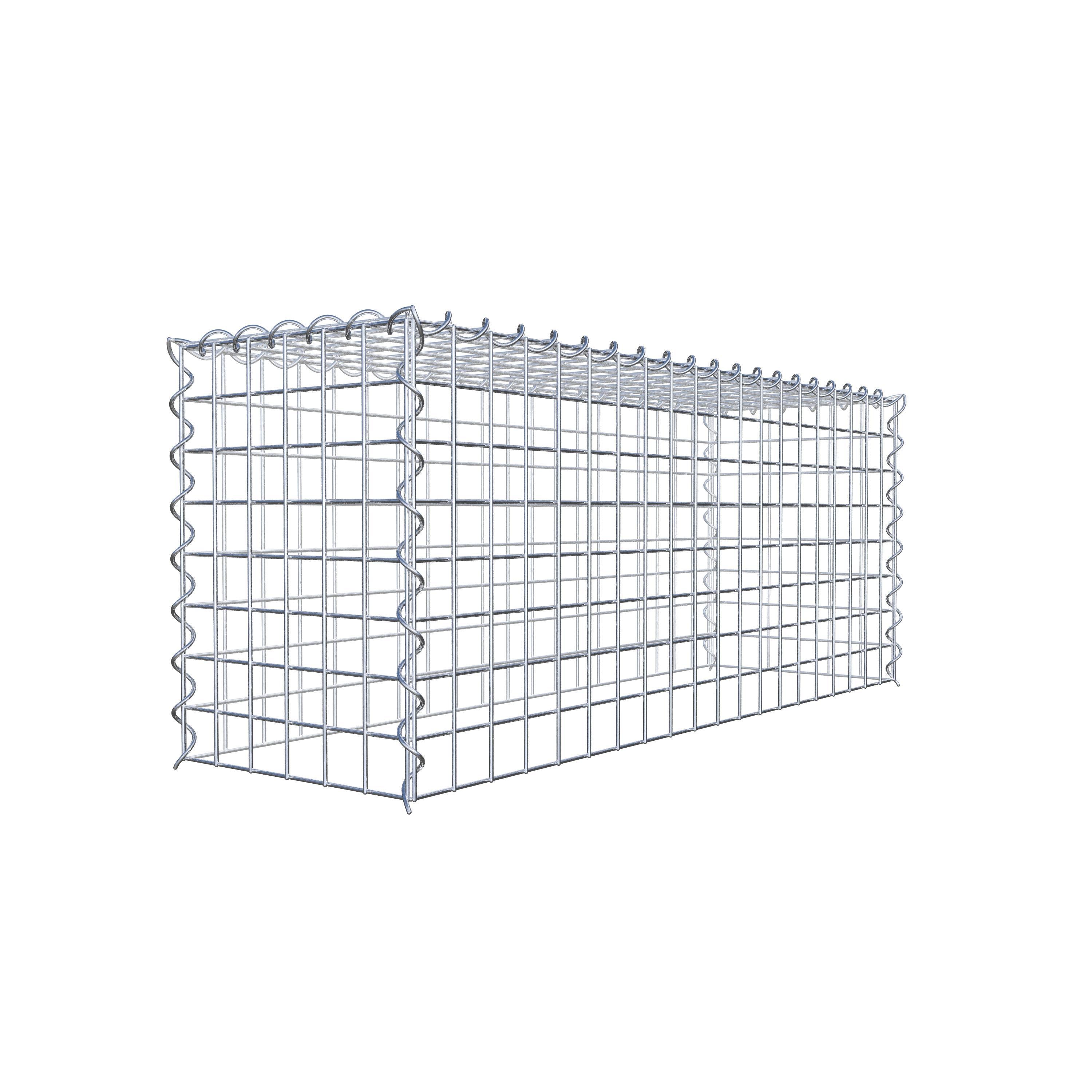 Anbaugabione Typ 3 100 cm x 40 cm x 30 cm (L x H x T), Maschenweite 5 cm x 5 cm, Spirale